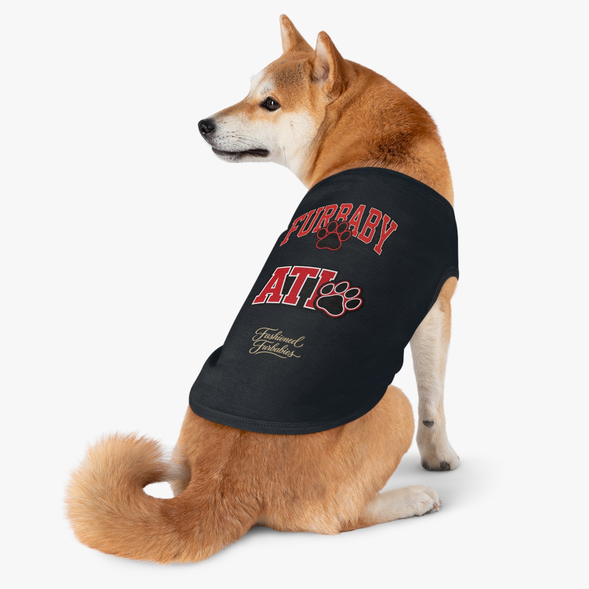 Furbaby ATL Dog Tank Top – Red Paw Atlanta Pet Shirt Matching