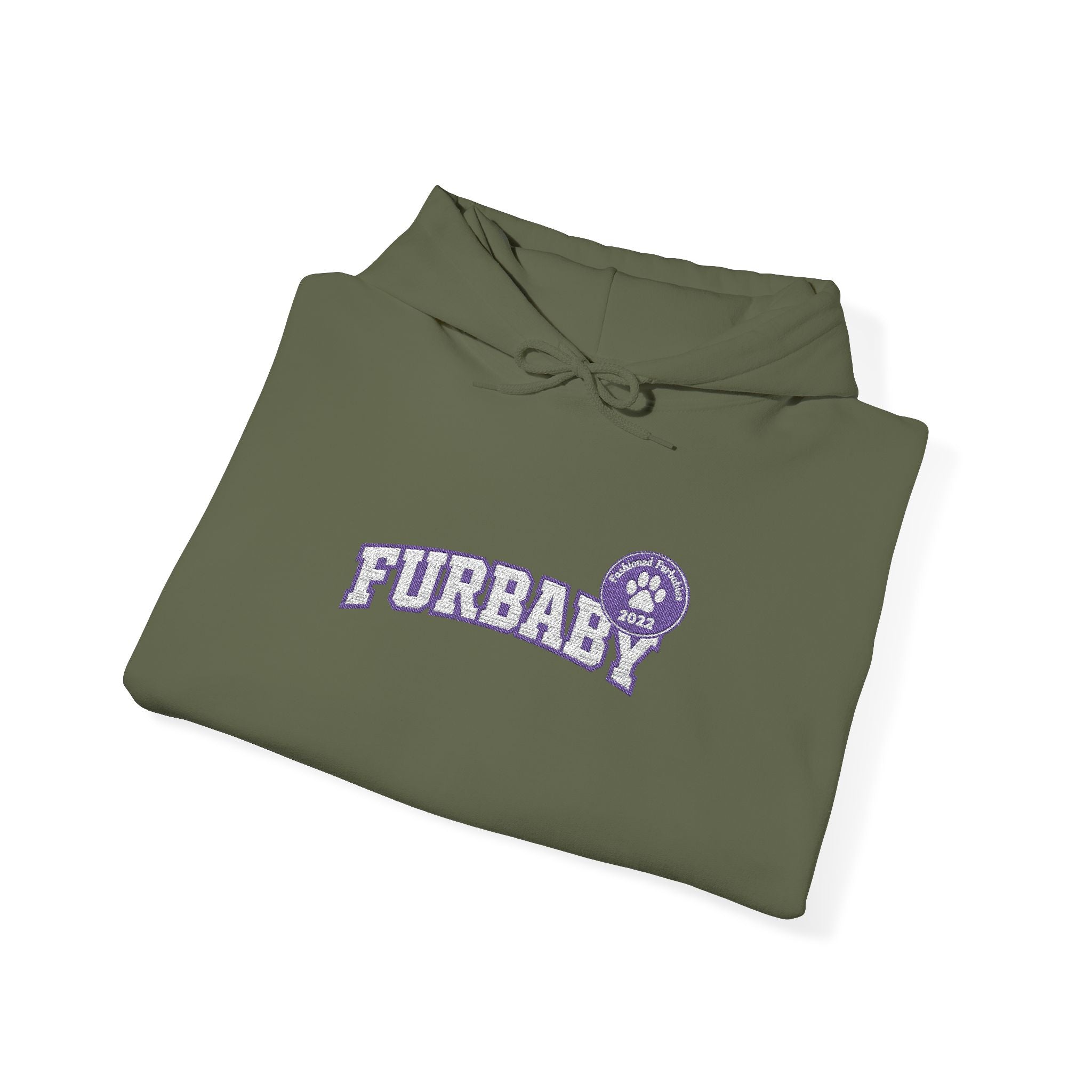 Furbaby Hoodie – Retro Varsity Letter Graphic Pullover Embroidered