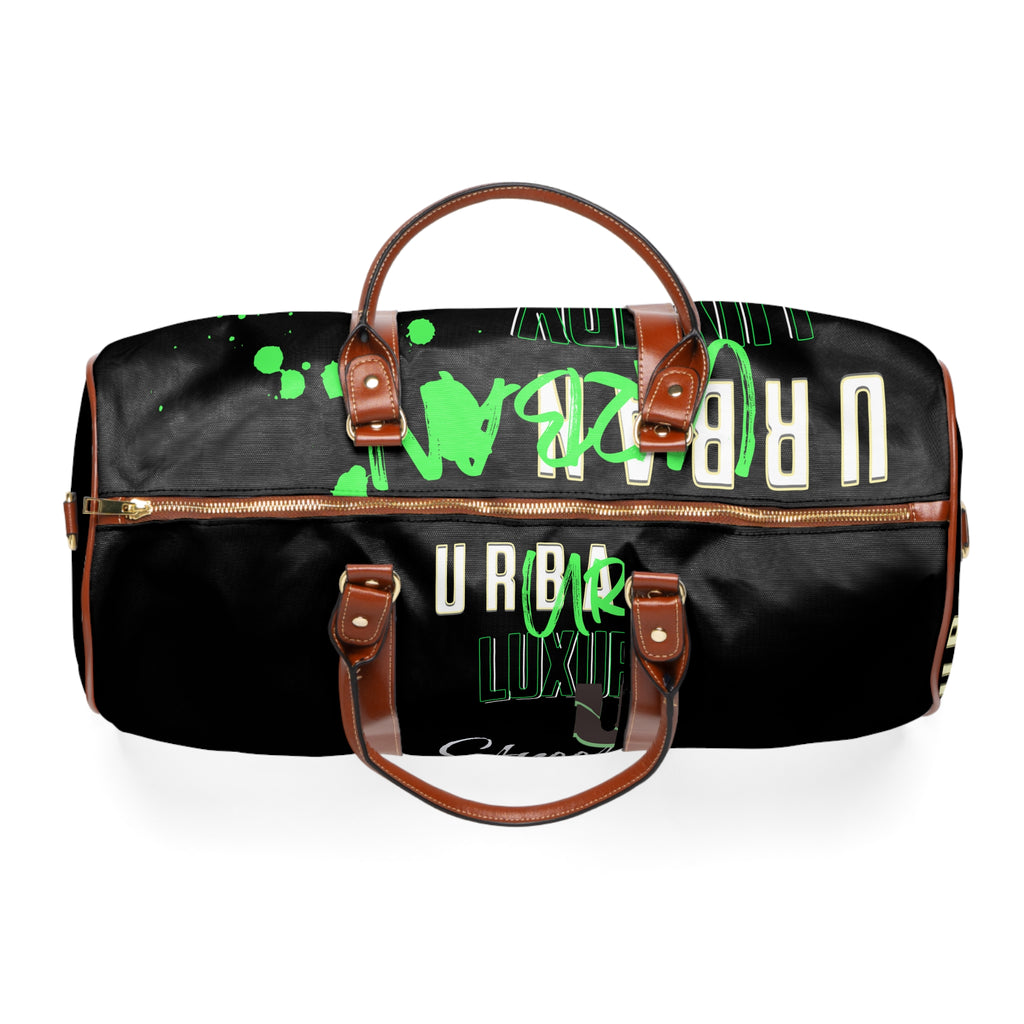 Waterproof Street Travel Bag – Graffiti Green Duffle