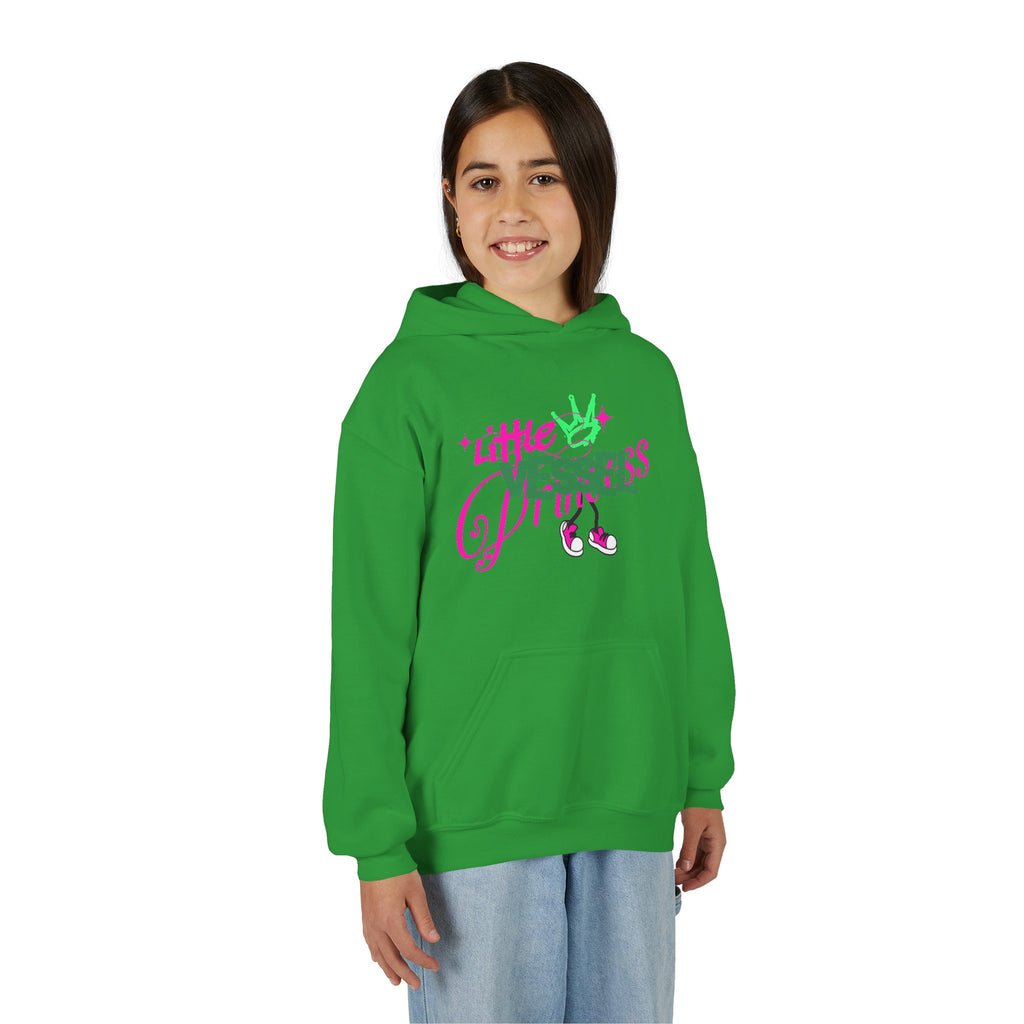 Youth Hoodie — “Little Vessels” Princess Christian Kids Sweatshirt (Mark 9:23, All Things Possible)