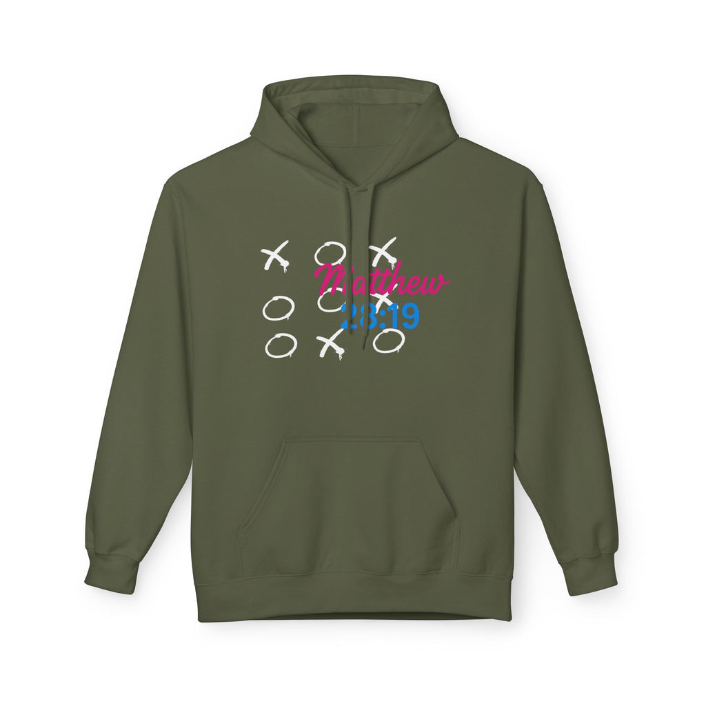 Tic Tac Toe Trinity Hoodie - God Jesus Holy Spirit