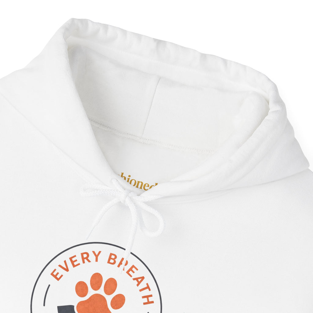 The Faith hoodie, along with coordinating pet hoodies and bandanas, are currently available.