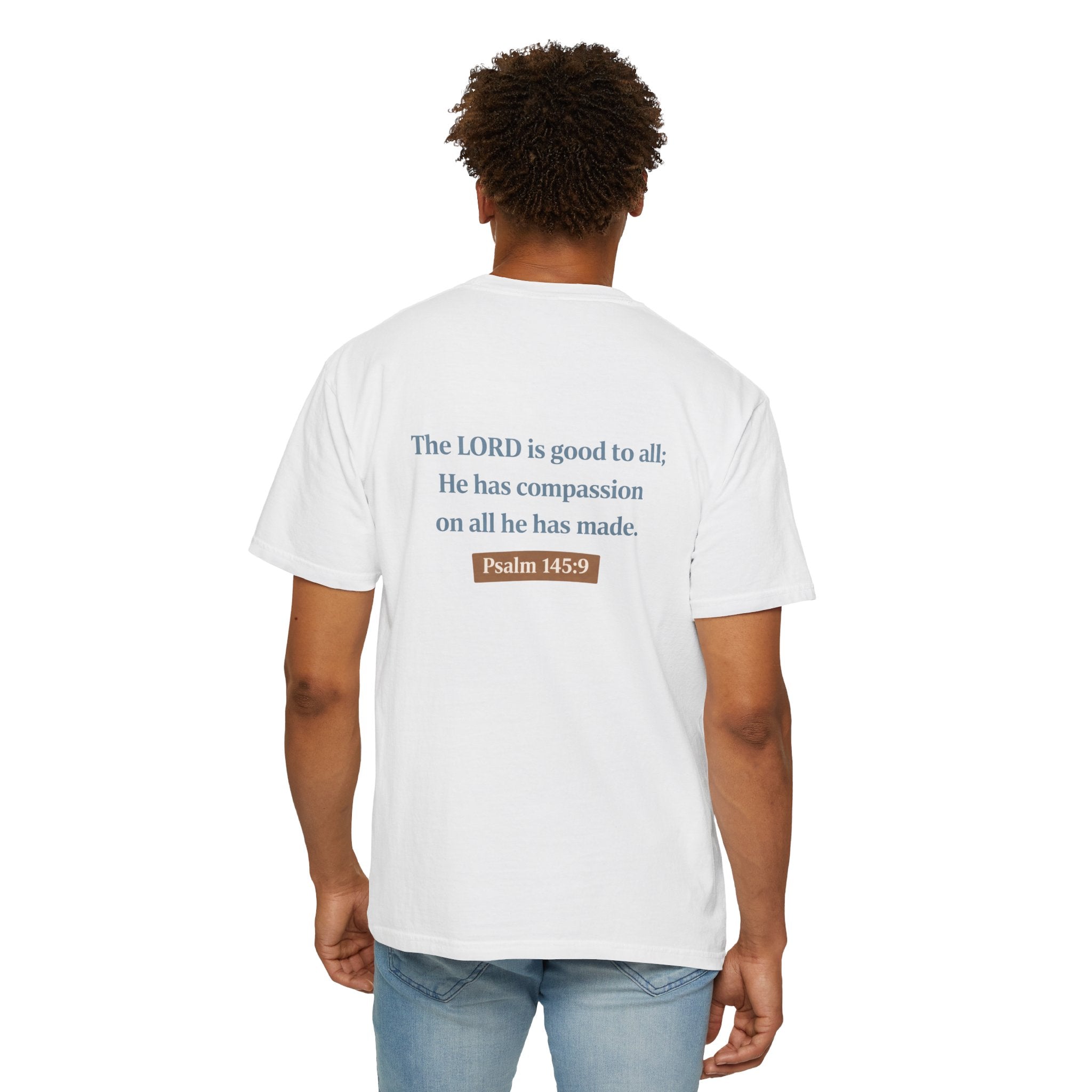 Good to All T-Shirt — Psalm 145:9 Christian Graphic Tee, Matching Pet Apparel Available