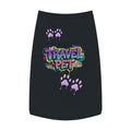 Graffiti Paw Print Travel Pet Tank Top — Trendy Street-Style Dog Shirt Matching Human Shirt