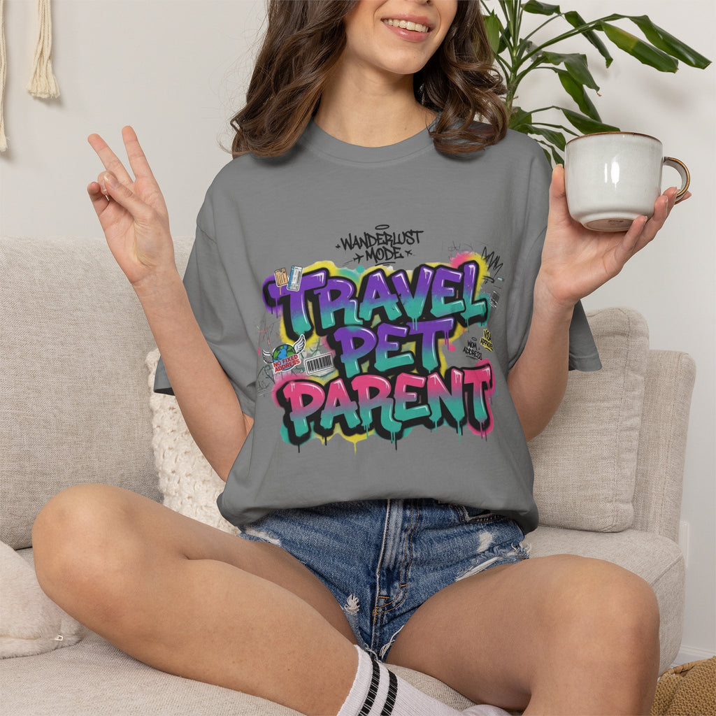 Pet Parent Travel T-Shirt — 'Travel Pet Parent' Design for Dog & Cat Lovers