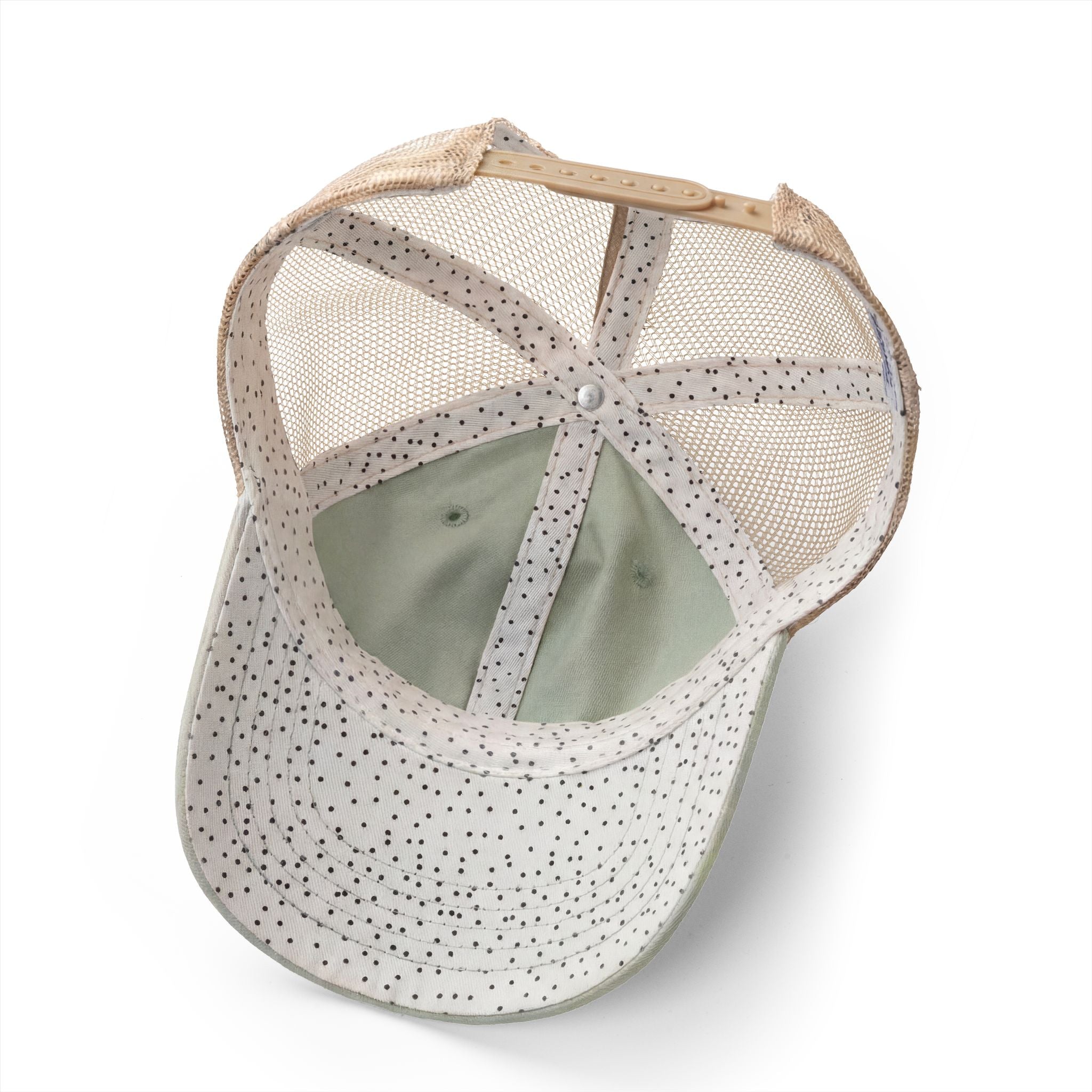 He cares for all, scripture paw print Women's Washed Mesh-Back Cap