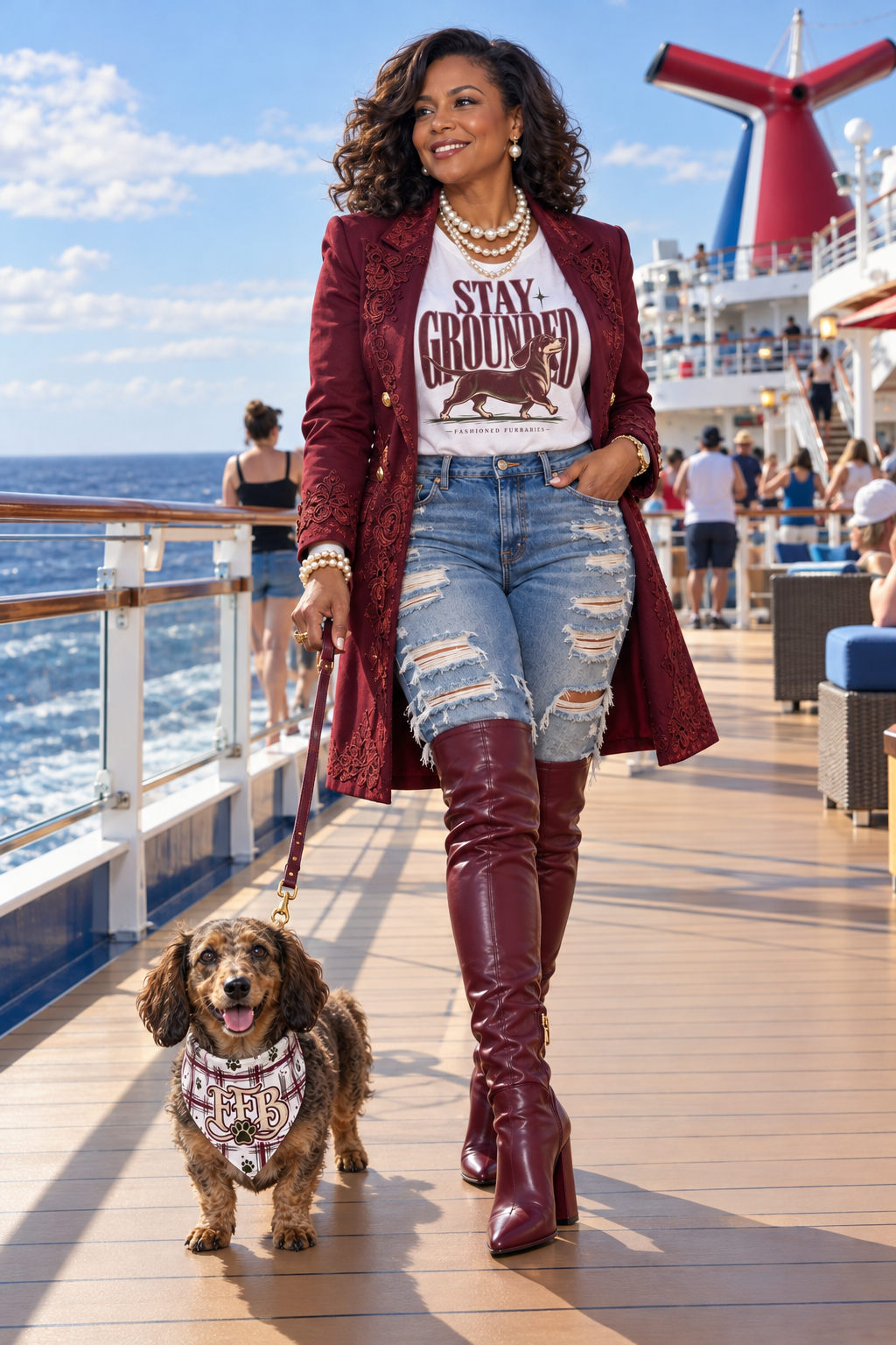 Stay Grounded Dachshund T‑Shirt — Vintage Dog Lover Tee