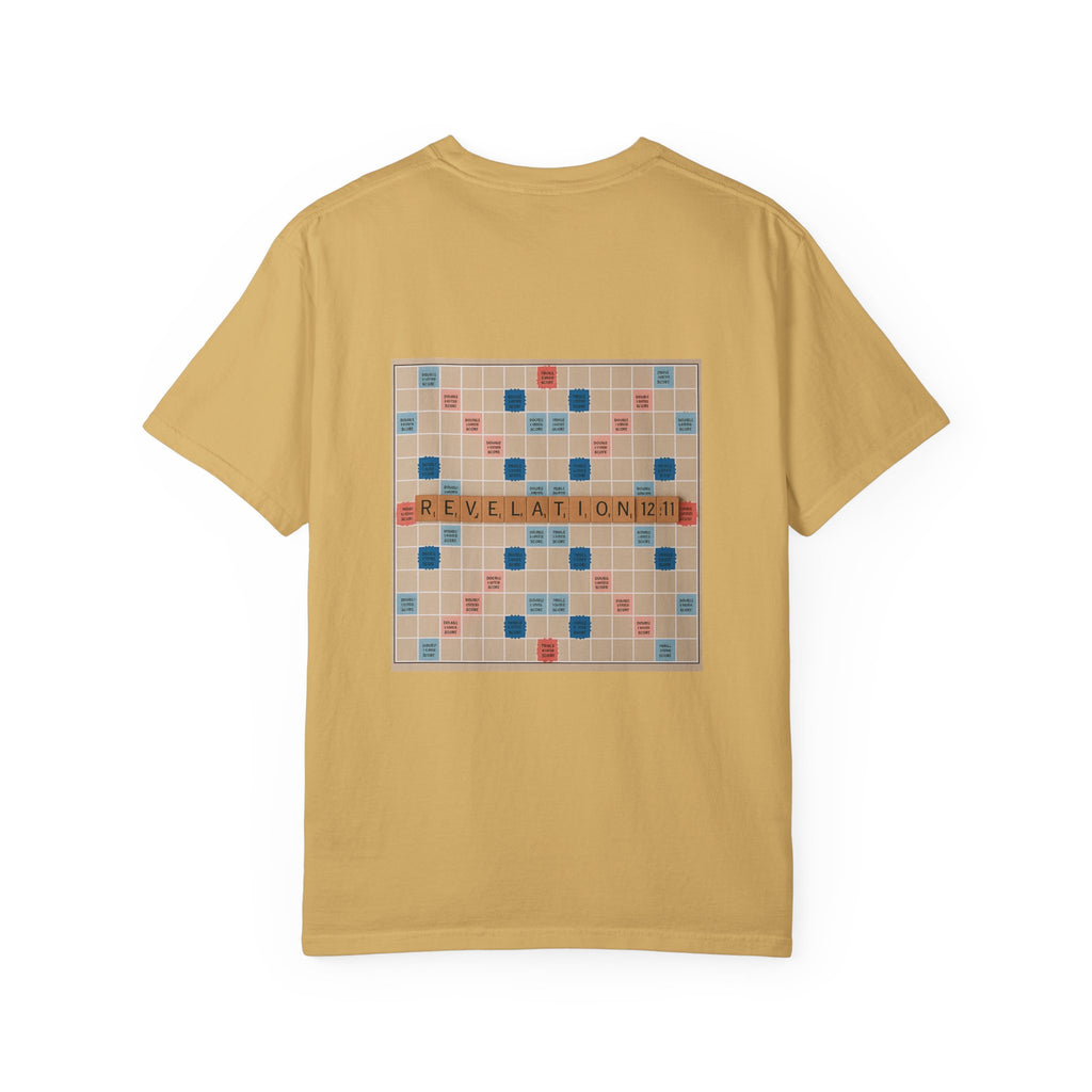 Unisex Garment-Dyed T-Shirt - Scrabble Revelations Game Board Set Gift