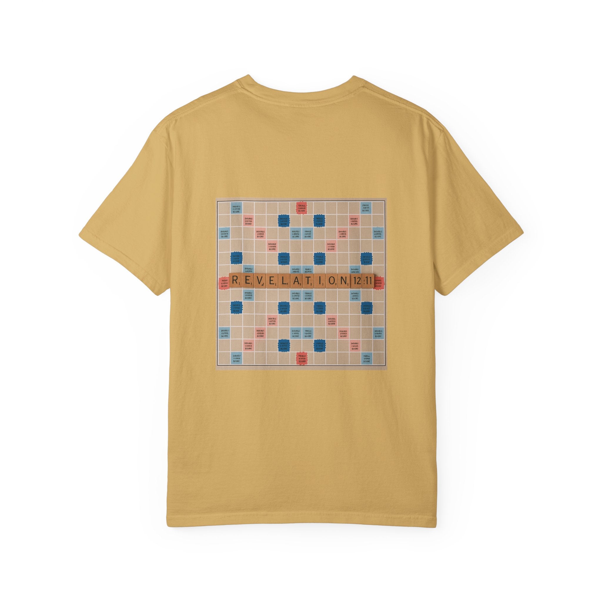 Unisex Garment-Dyed T-Shirt - Scrabble Revelations Game Board Set Gift