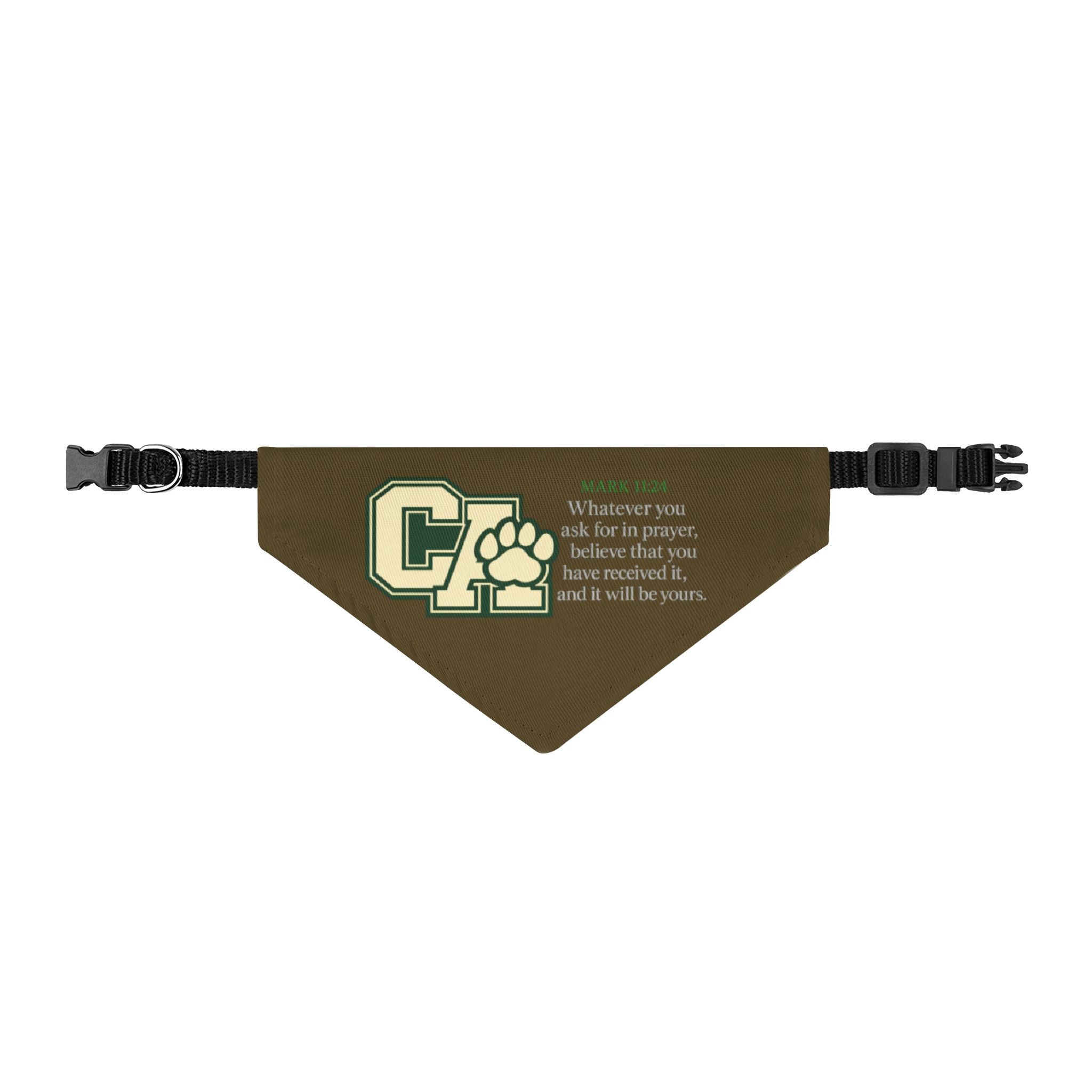 California Scripture Pet Bandana — Clip-On Religious Pet Accessory