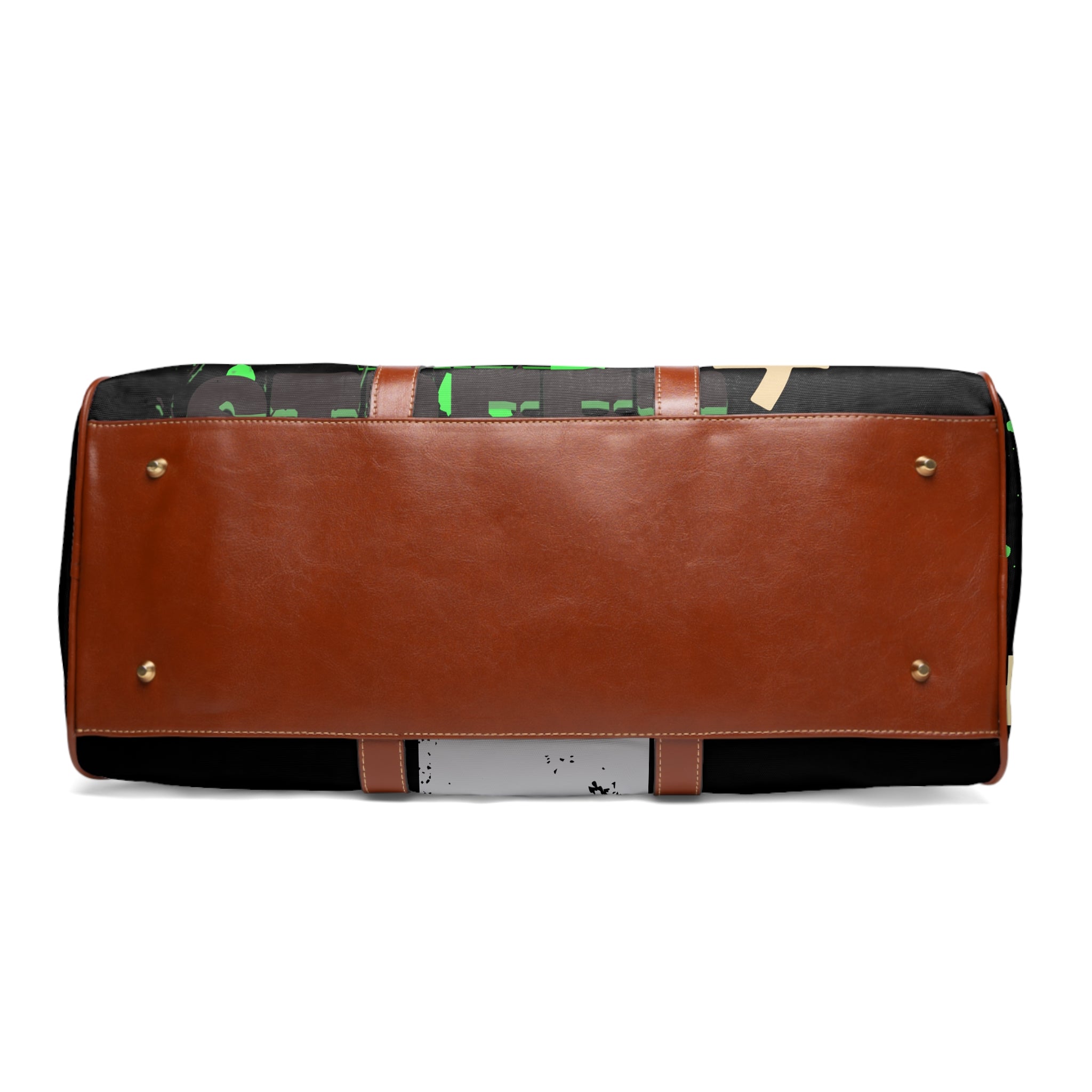 Waterproof Street Travel Bag – Graffiti Green Duffle