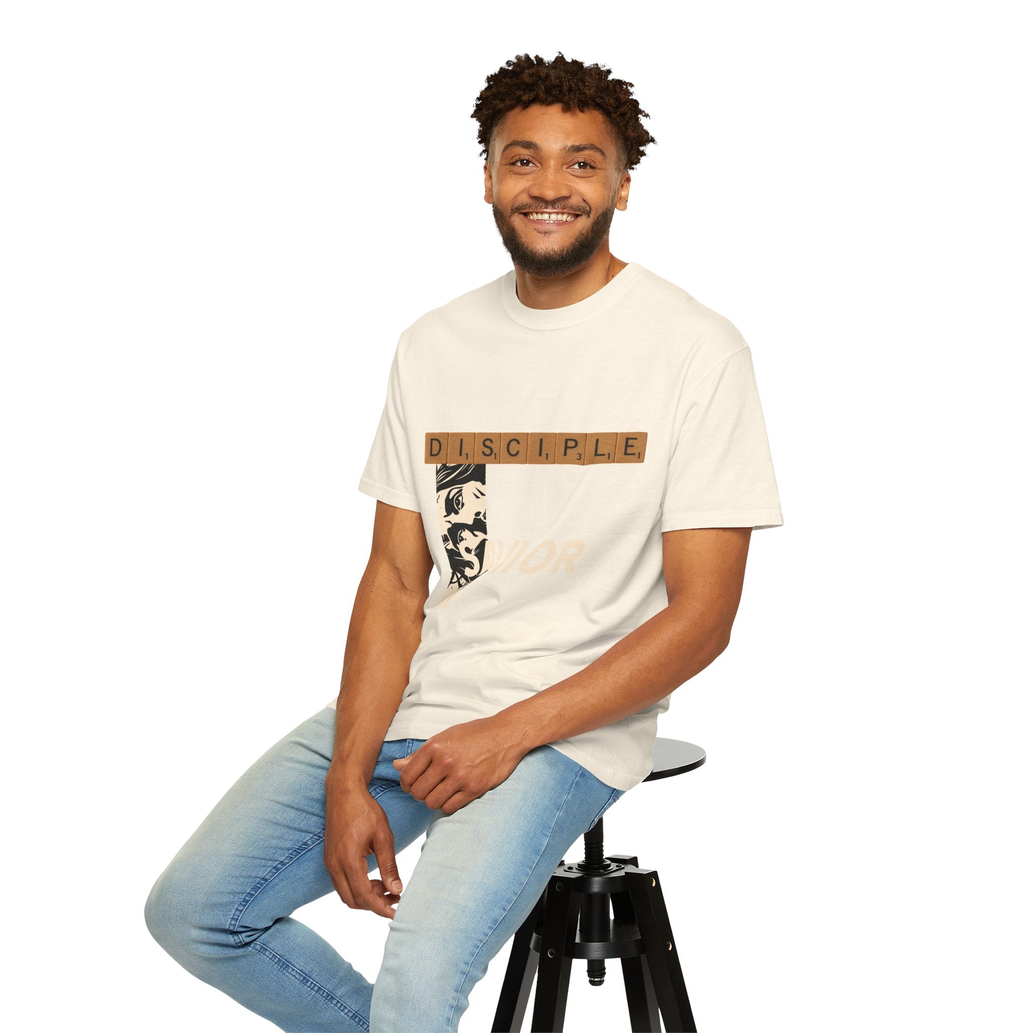 Unisex Garment-Dyed T-Shirt - Scrabble Revelations Game Board Set Gift