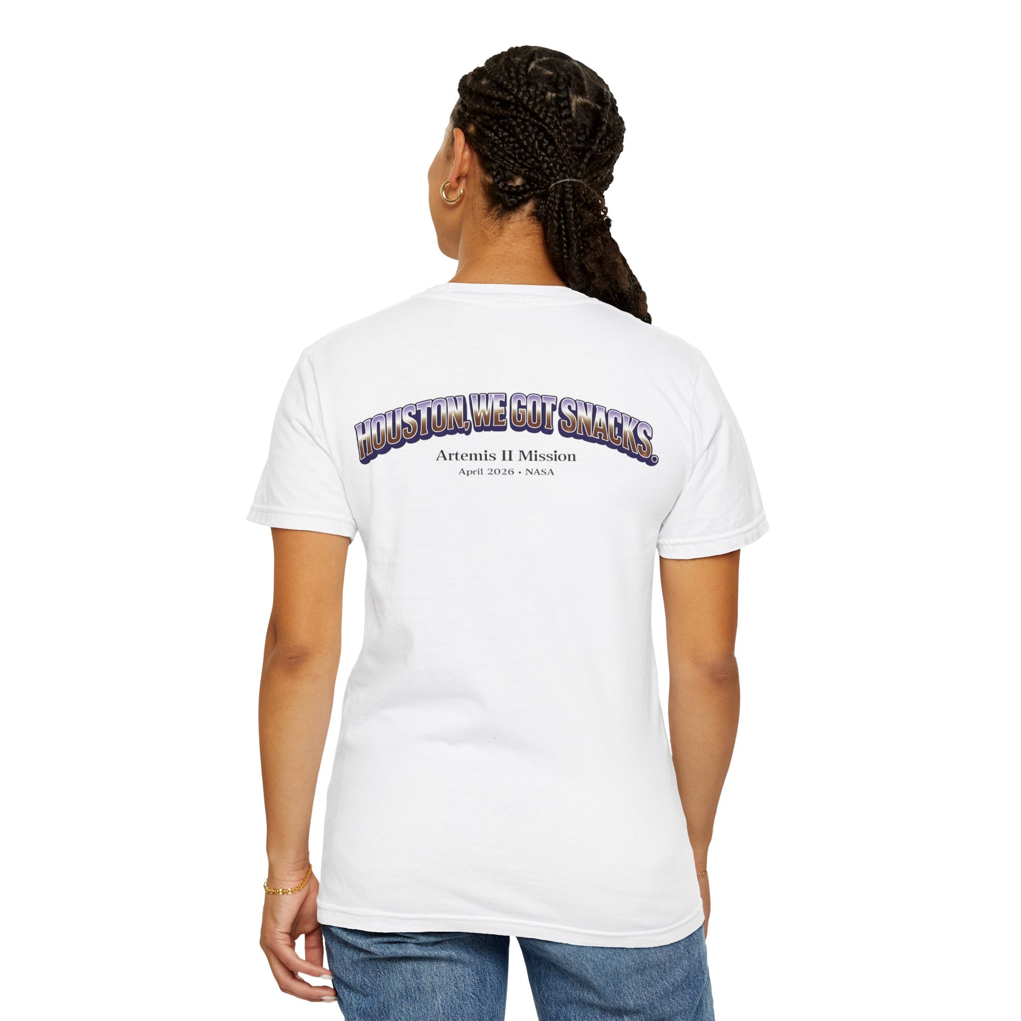 Moonetella T-Shirt — Retro Space Chocolate Moon Graphic Tee (Artemis II Mission Tribute)