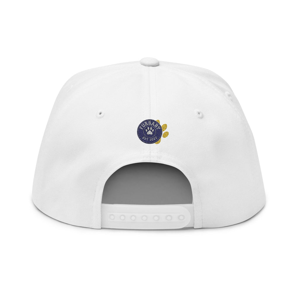 Dog Parent Goals Flat Bill Cap — Embroidered Pet Lover Snapback