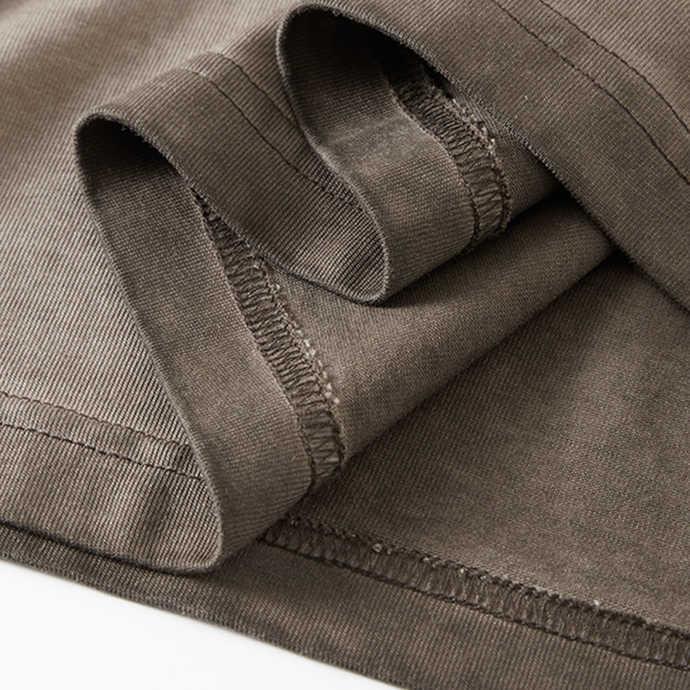 Footprints  Washed Gradient Stir Fried T-shirt(255GSM)longer delivery service