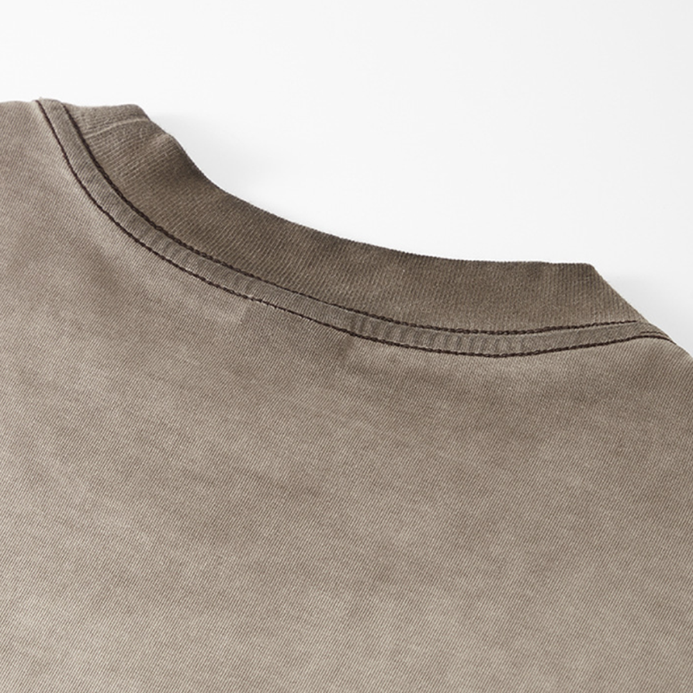 Footprints  Washed Gradient Stir Fried T-shirt(255GSM)longer delivery service