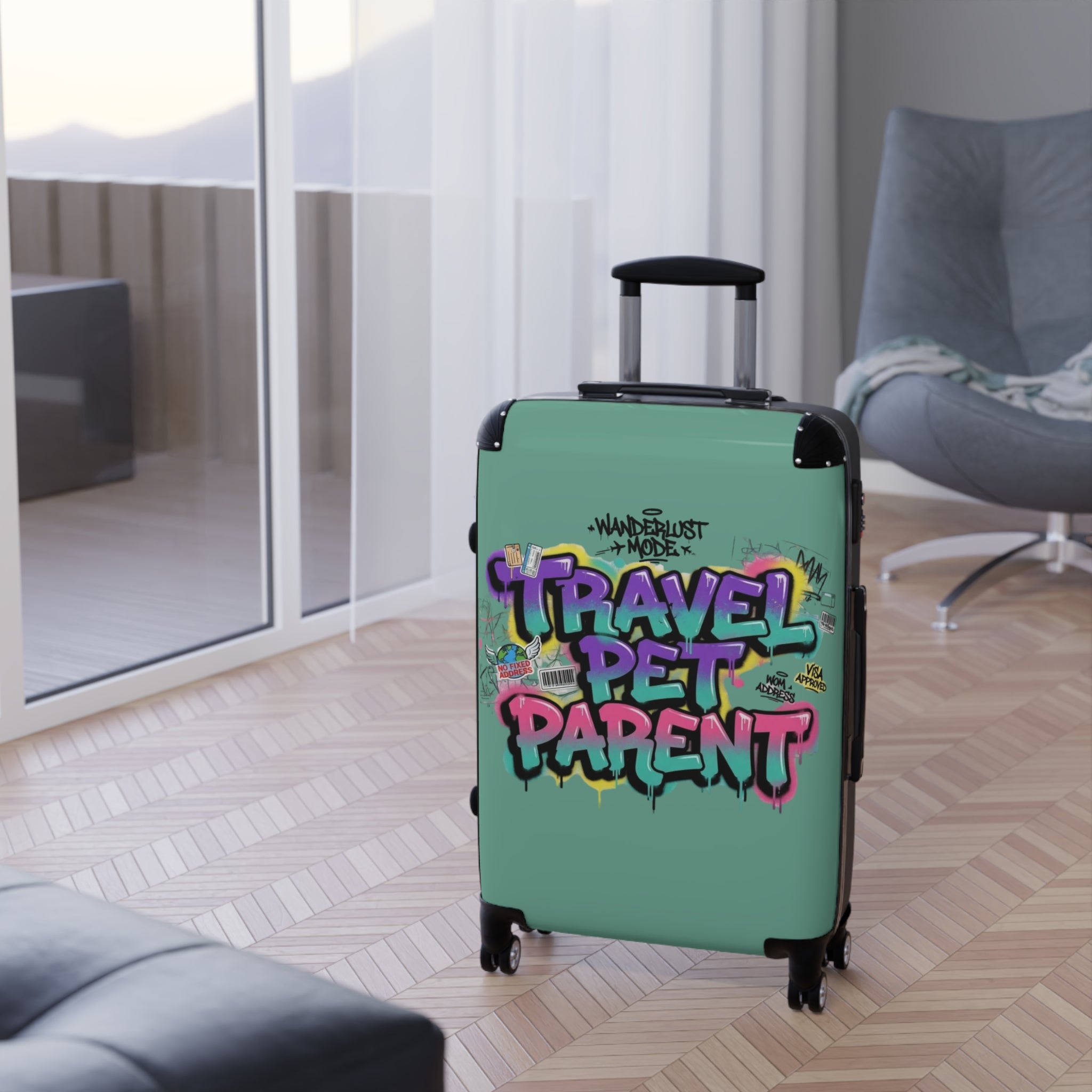 Pet Parent Travel Suitcase — 'Travel Pet' Luggage for Pet Owners