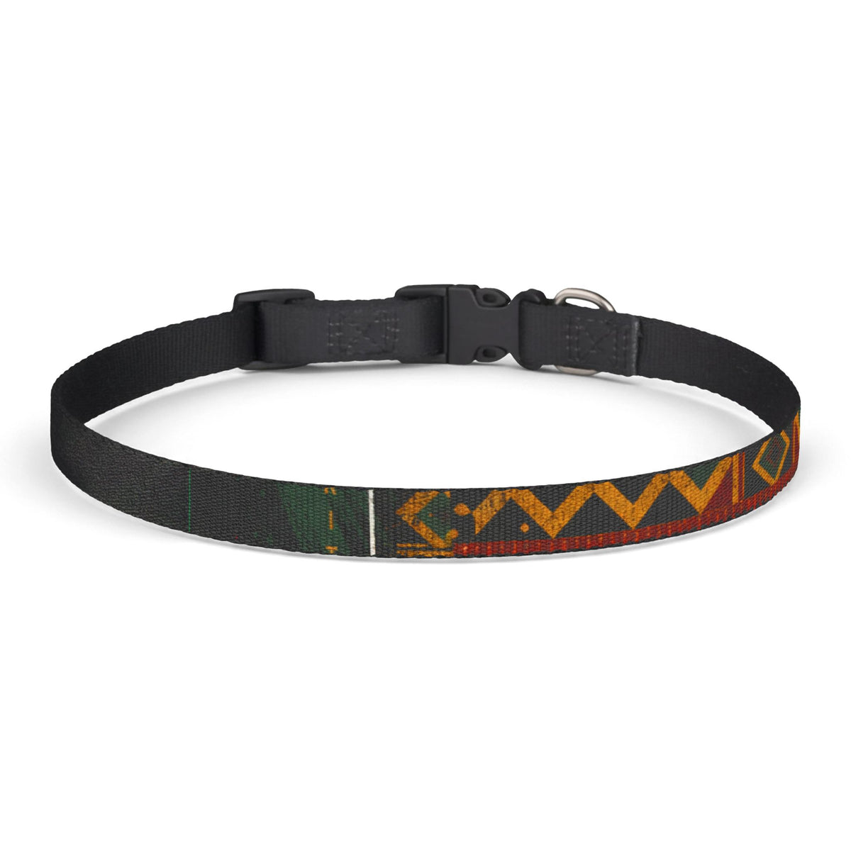 Kente inspired and  USA pattern Geo Clip-On Pet Collar — Adjustable Patterned Dog Collar