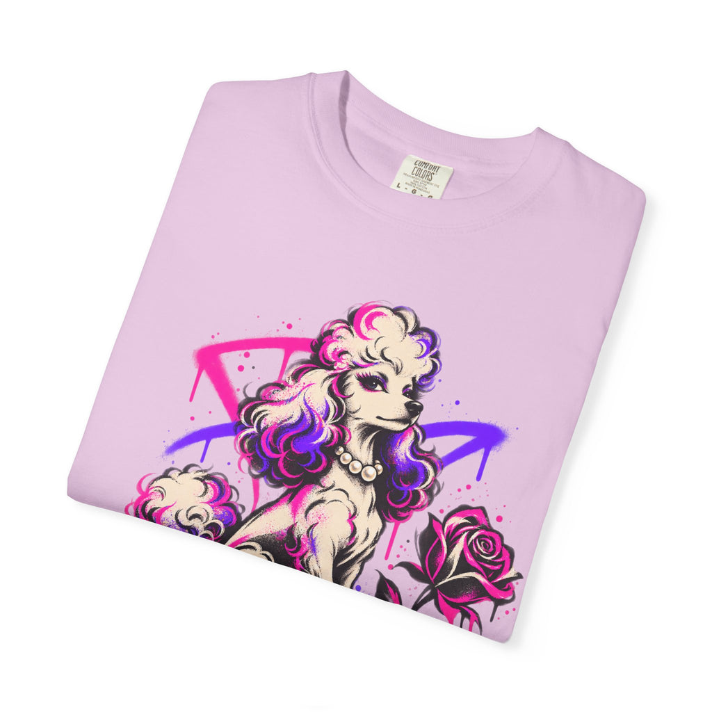 Poodle 'Fur Grandma' Graphic T-Shirt — Retro Neon Pet Lover Tee