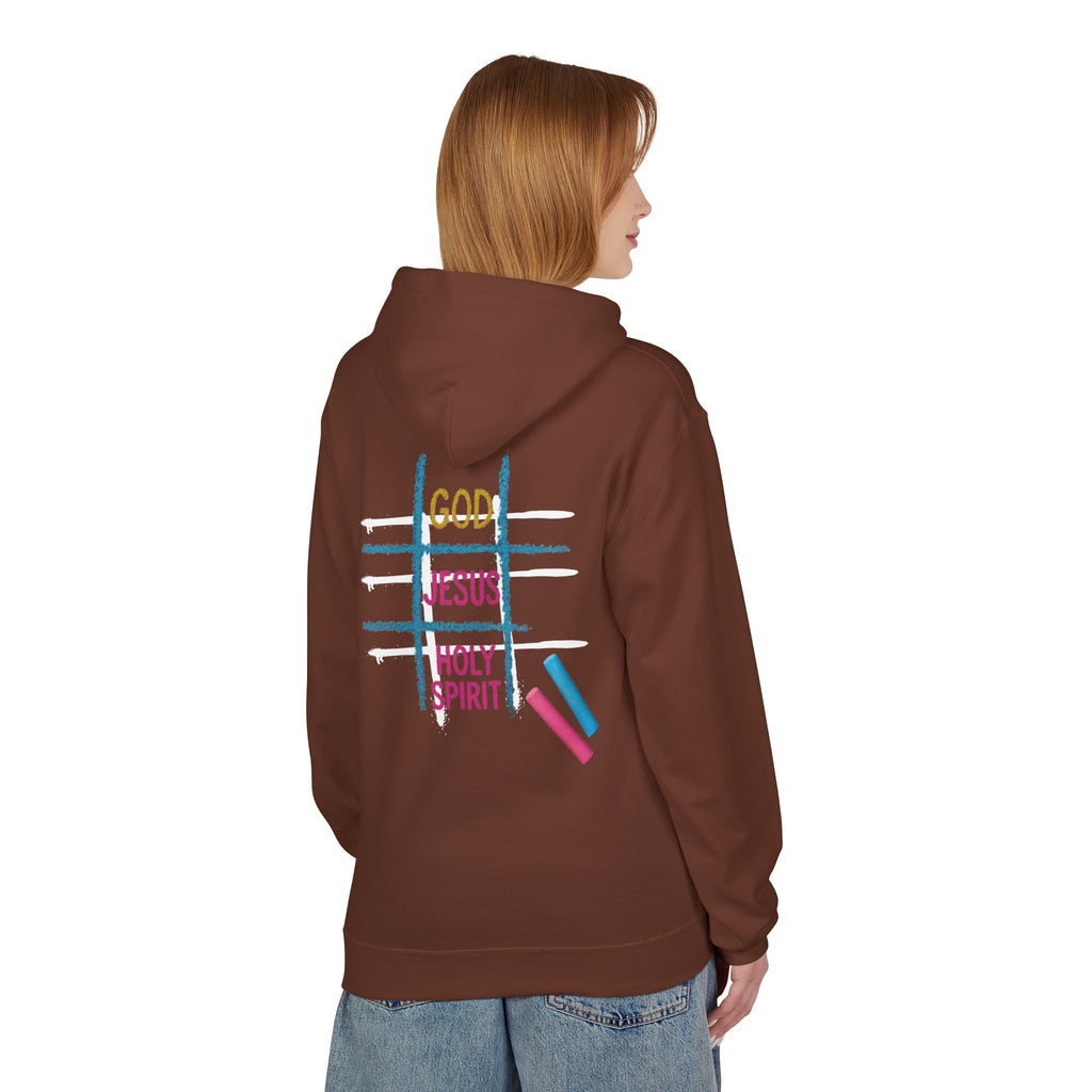 Tic Tac Toe Trinity Hoodie - God Jesus Holy Spirit