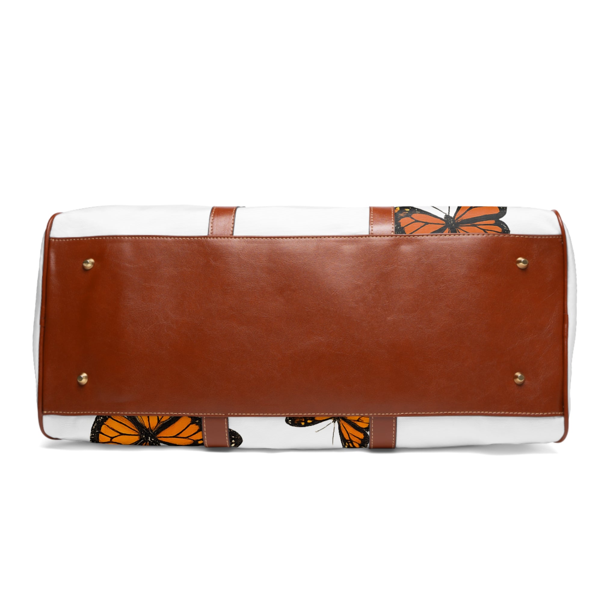 Multiple Sclerosis Awareness Waterproof Travel Bag — Monarch Butterfly Accent