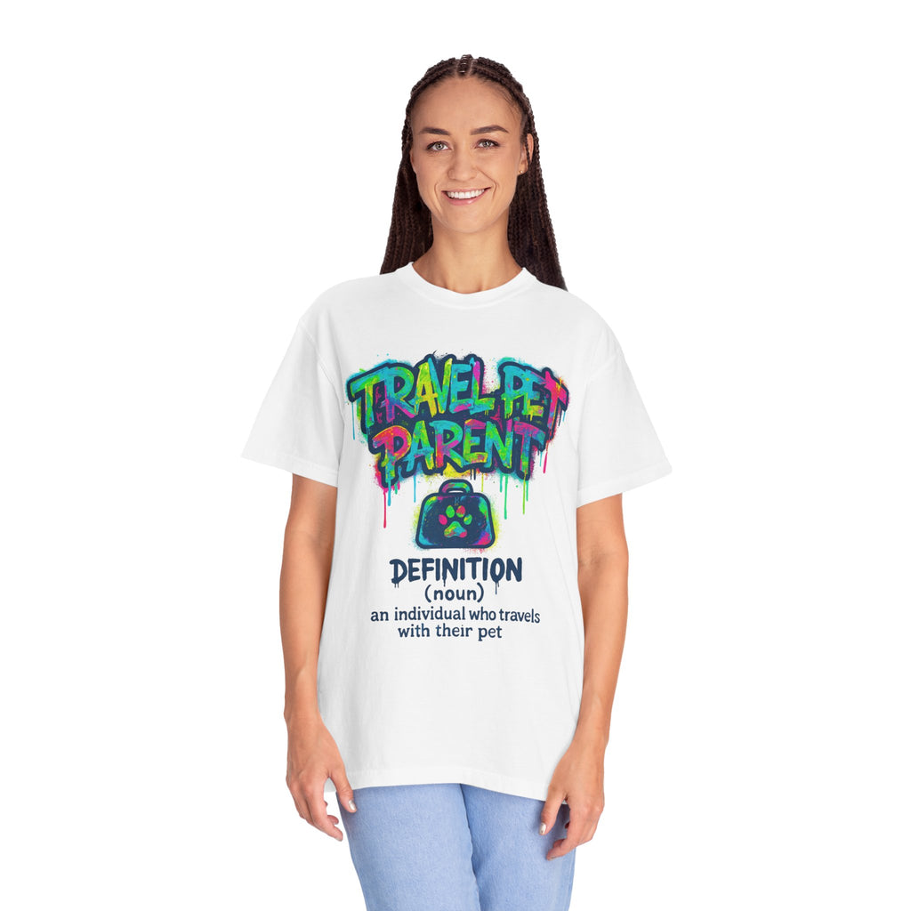 Travel Pet Parent T-shirt — Graffiti Design