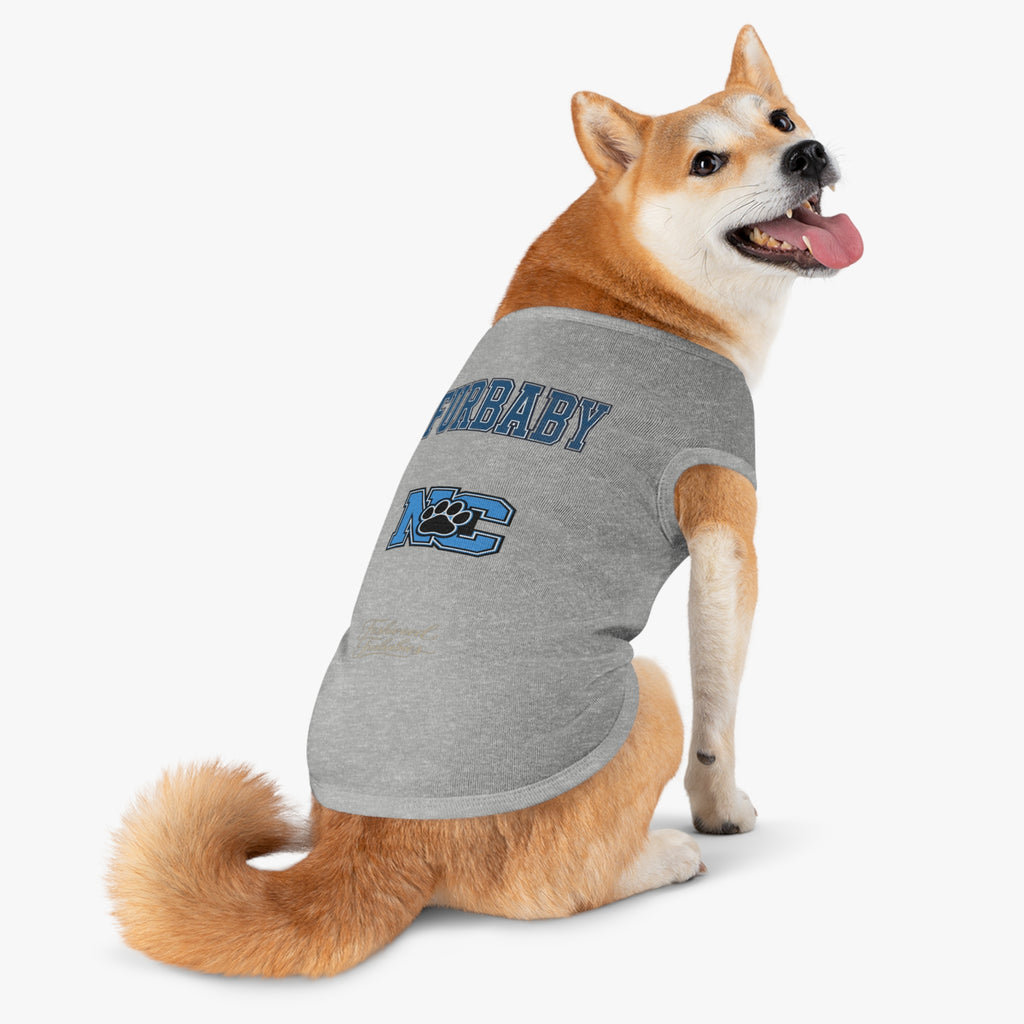 Furbaby NC Paw Print Pet Tank — Nort Carolina Cute College-Style Dog Shirt