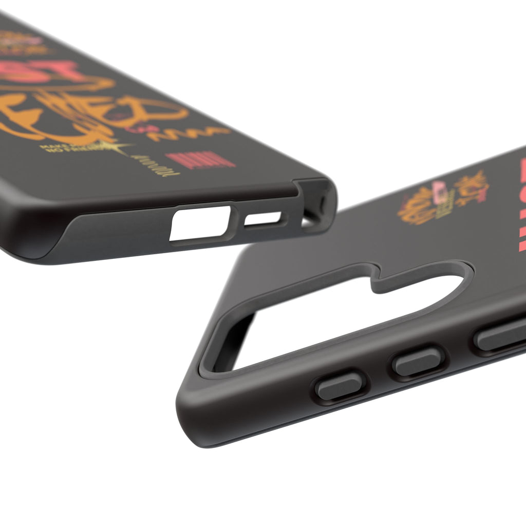 Phone Case — "Just Blessed" Bold Typographic Black Protective Case