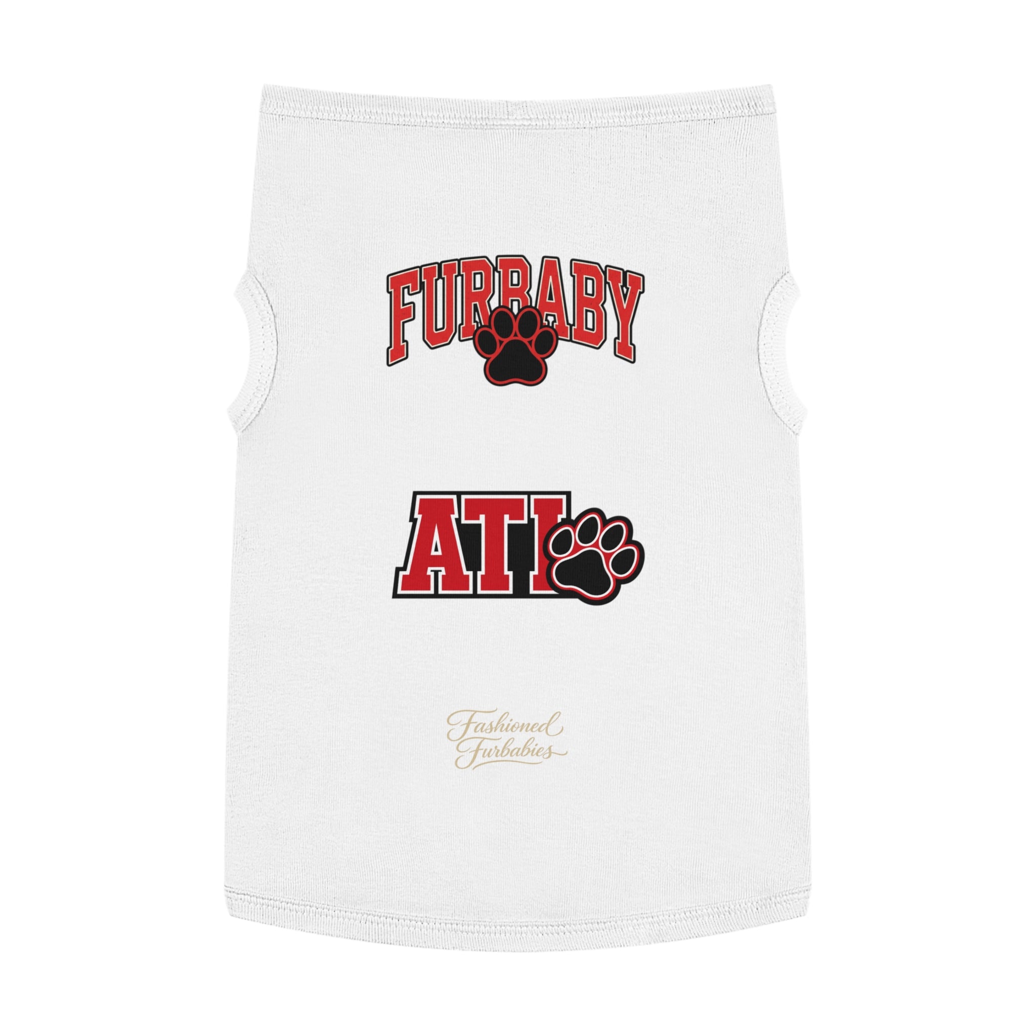 Furbaby ATL Dog Tank Top – Red Paw Atlanta Pet Shirt Matching