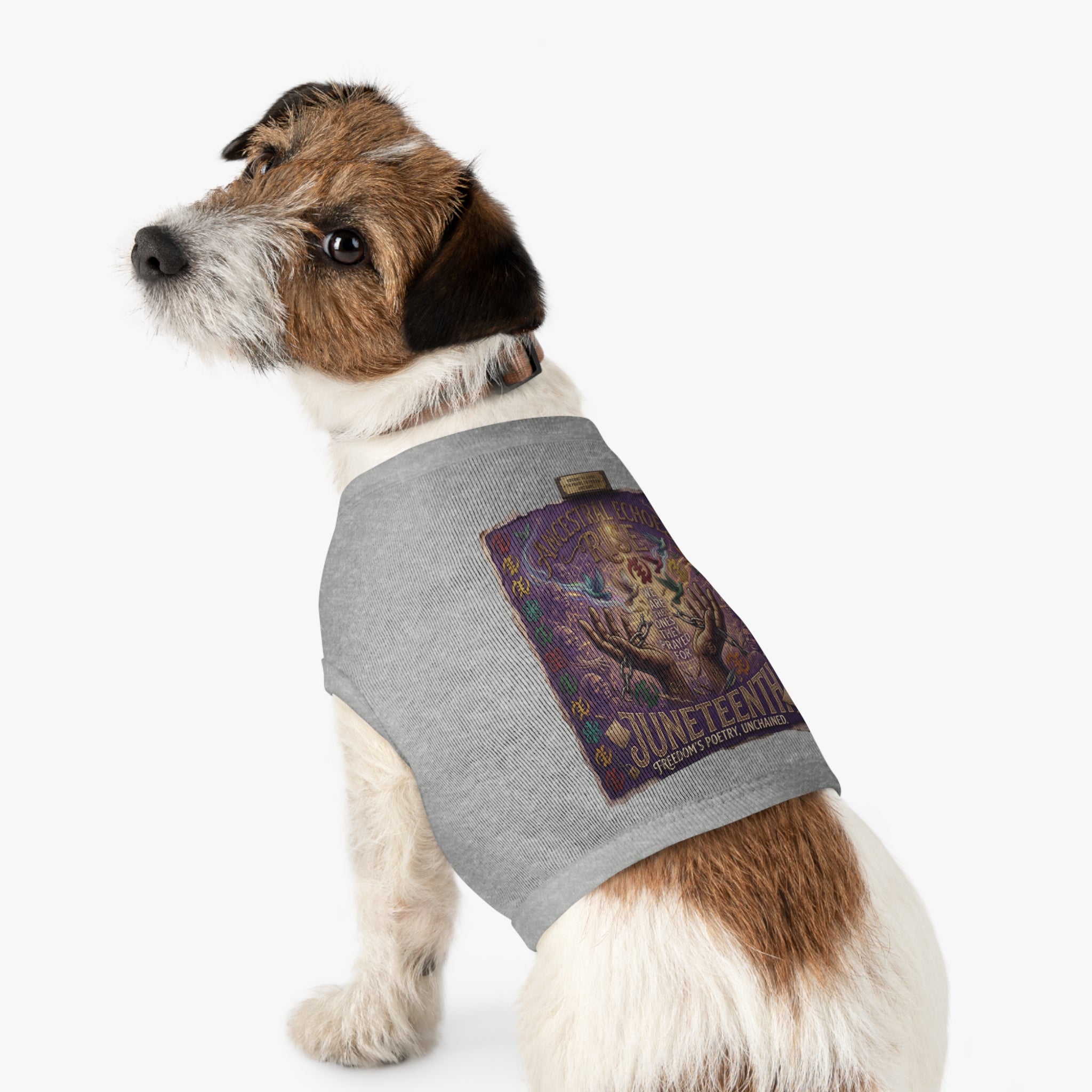 Juneteenth Pet Tank Top — Black History Celebration Dog Tee ("June 1865")