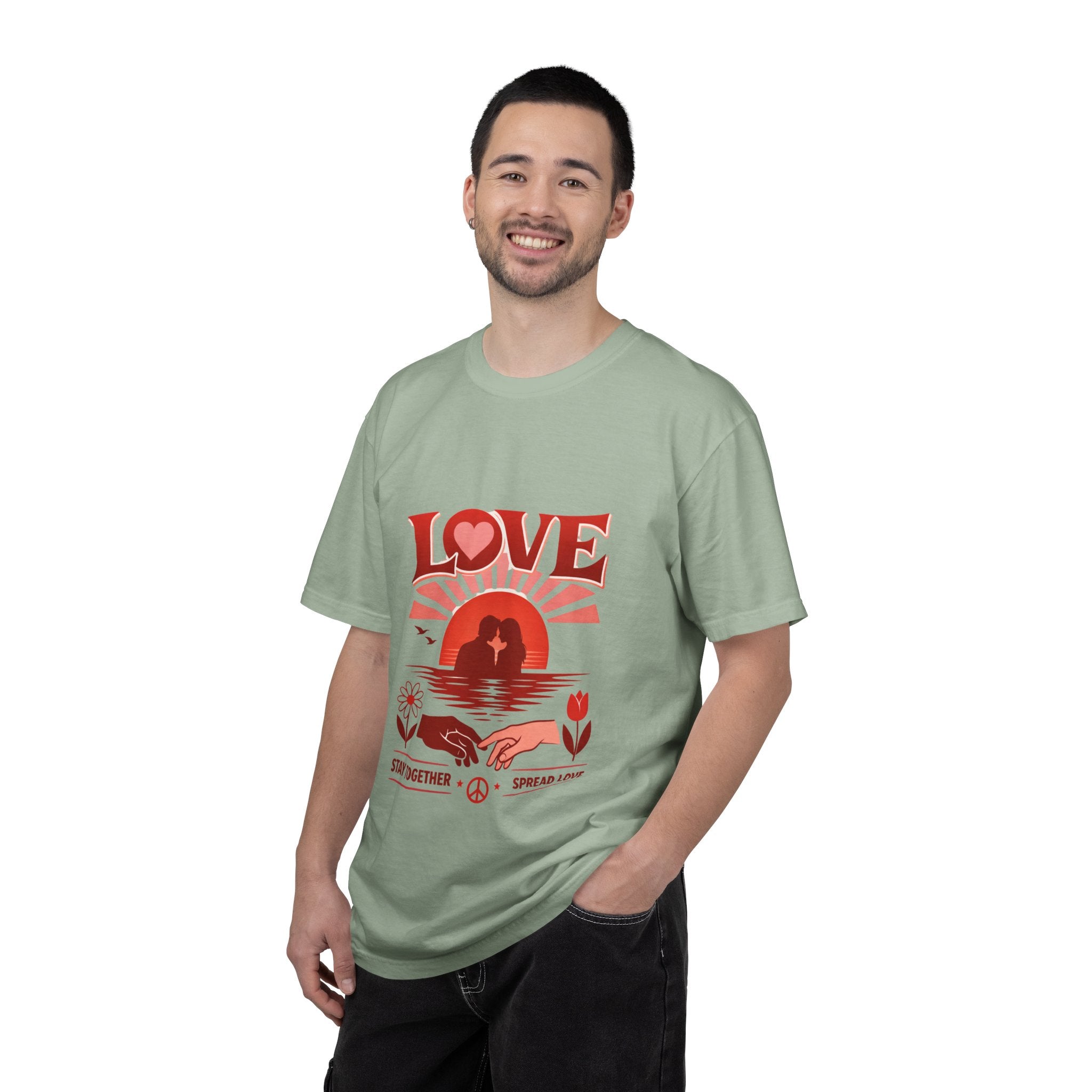 Love Graphic T‑Shirt — 'Stay Together, Spread Love' Retro