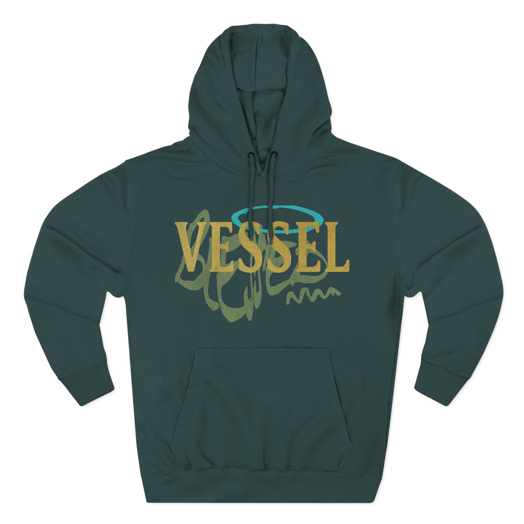 Vessel, Inspirational Three-Panel Fleece Hoodie -
