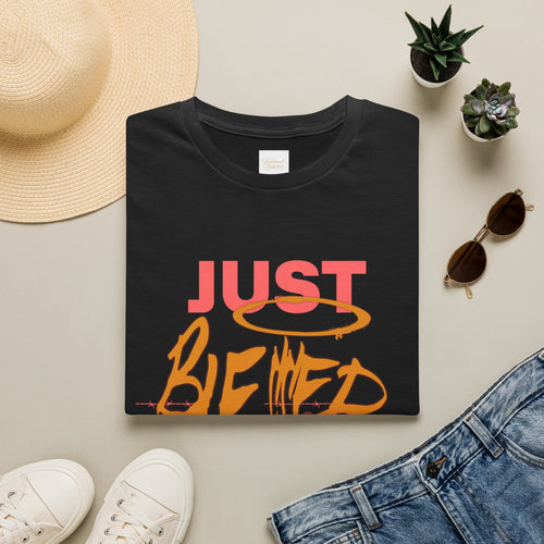 "Just Blessed" Graffiti Graphic Tee — Urban Faith Inspirational T-Shirt