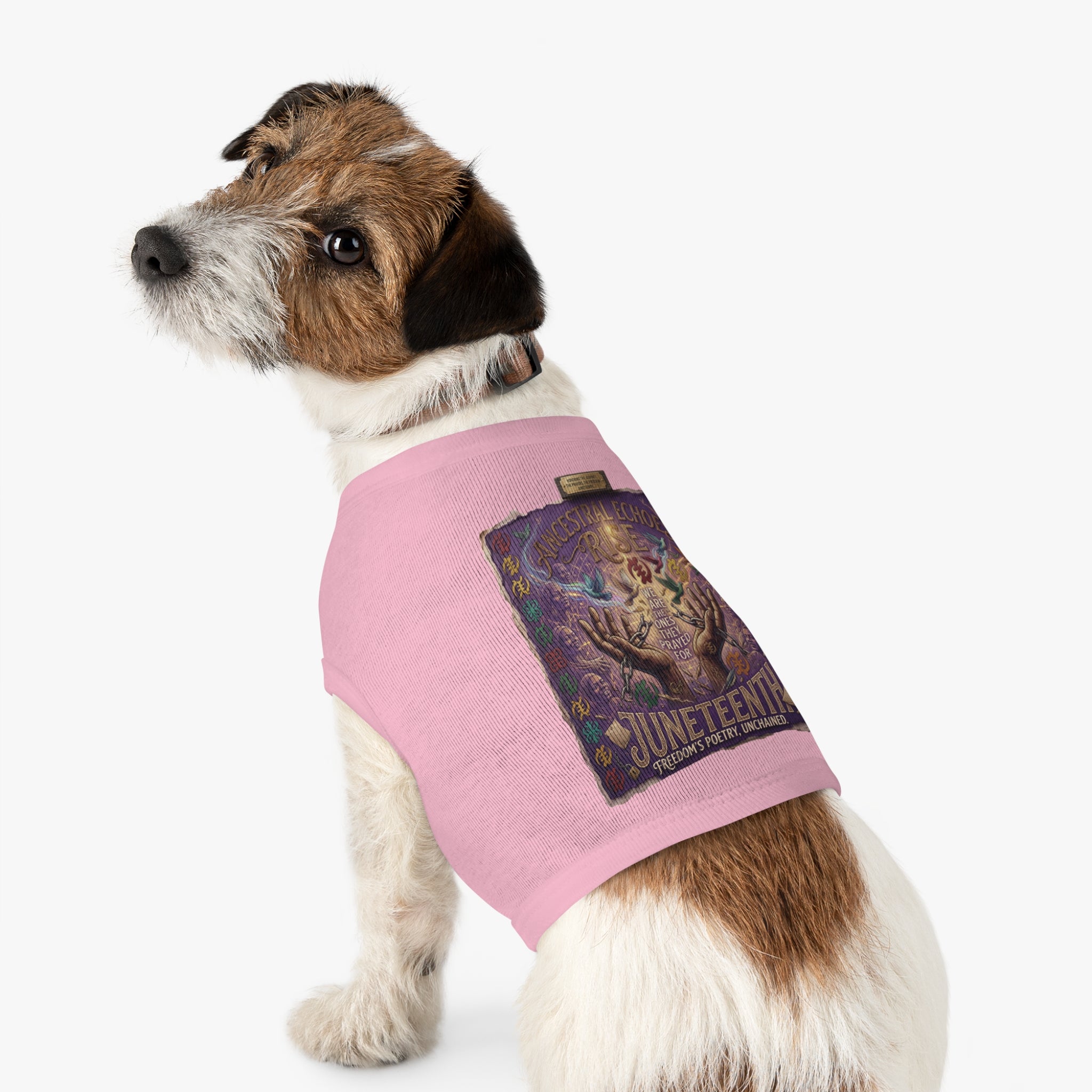 Juneteenth Pet Tank Top — Black History Celebration Dog Tee ("June 1865")