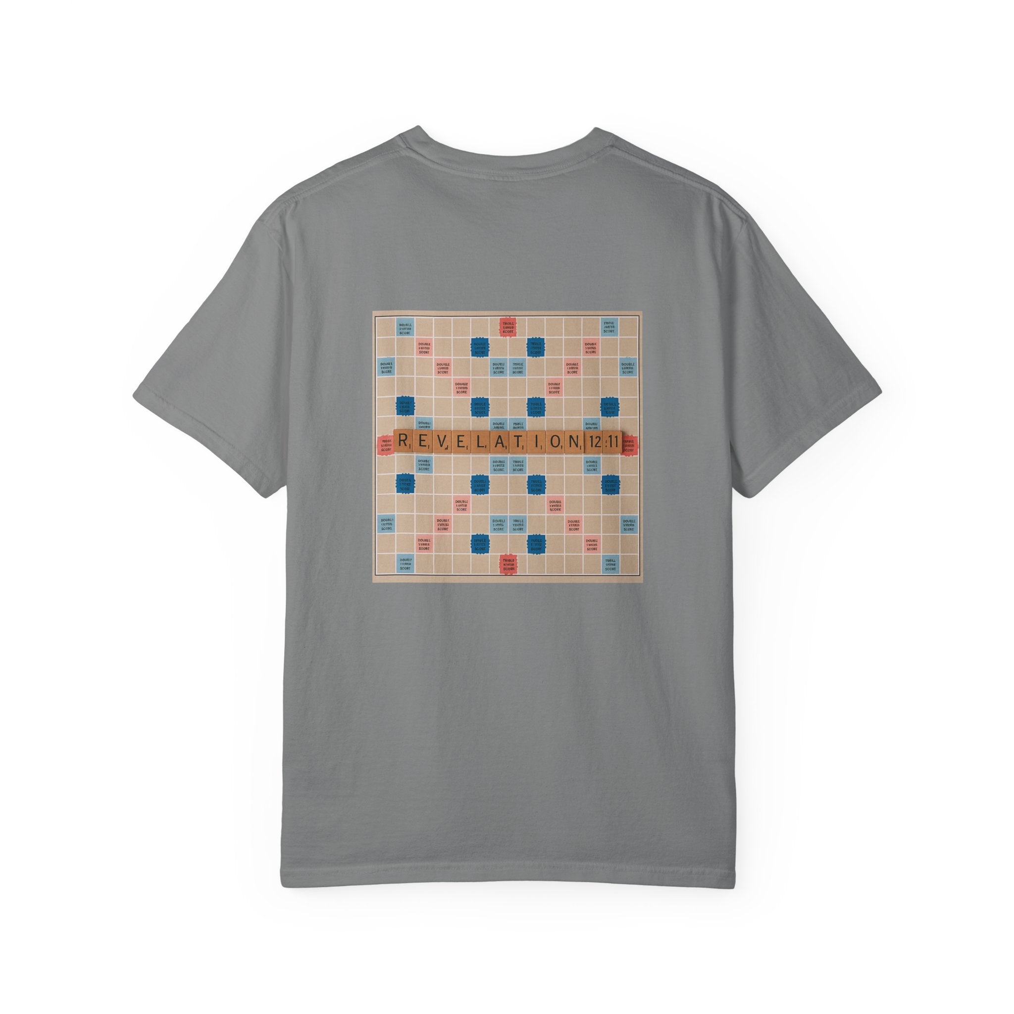 Unisex Garment-Dyed T-Shirt - Scrabble Revelations Game Board Set Gift