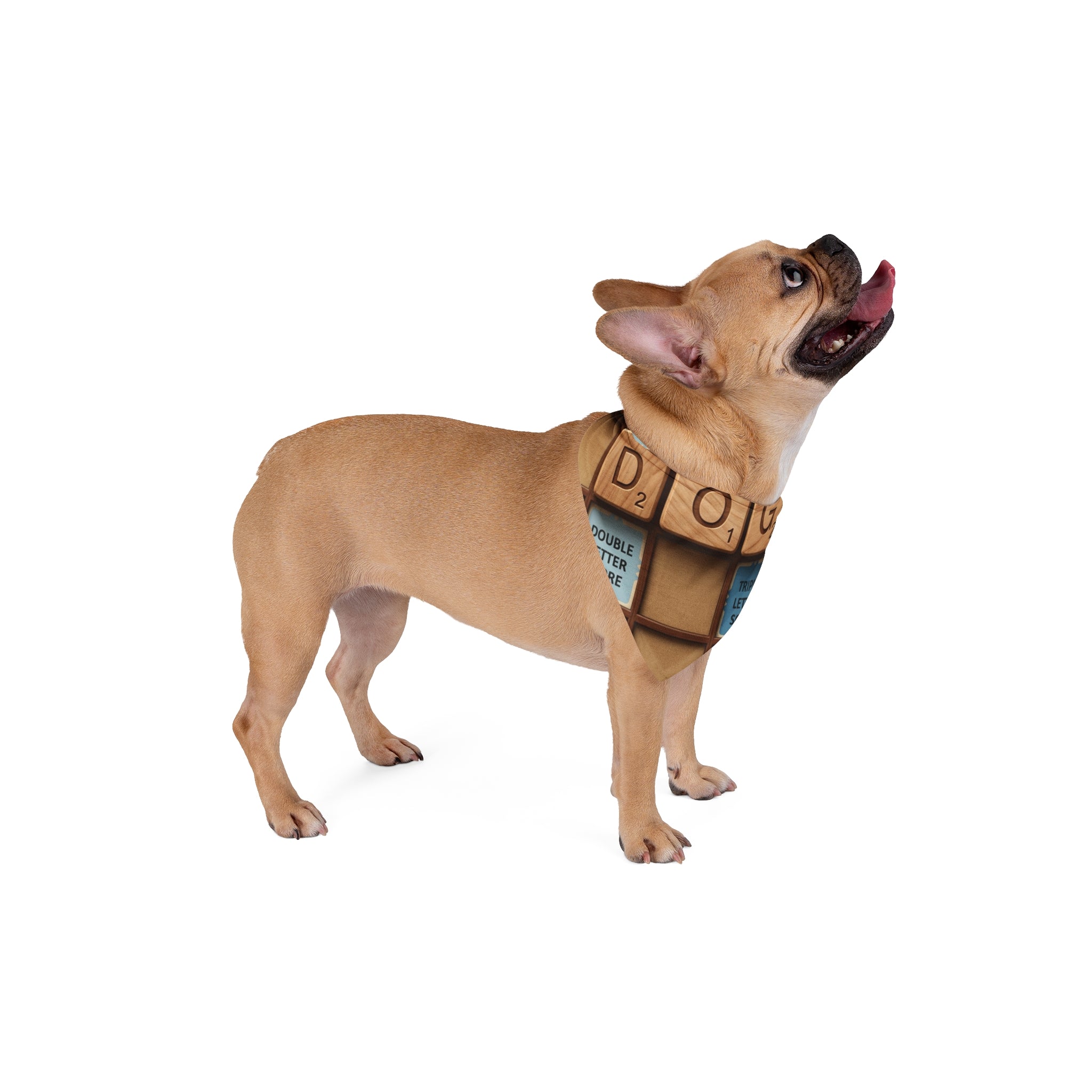 Scrabble Tile 'DOG' Pet Bandana — Vintage Game Night Dog Bandana