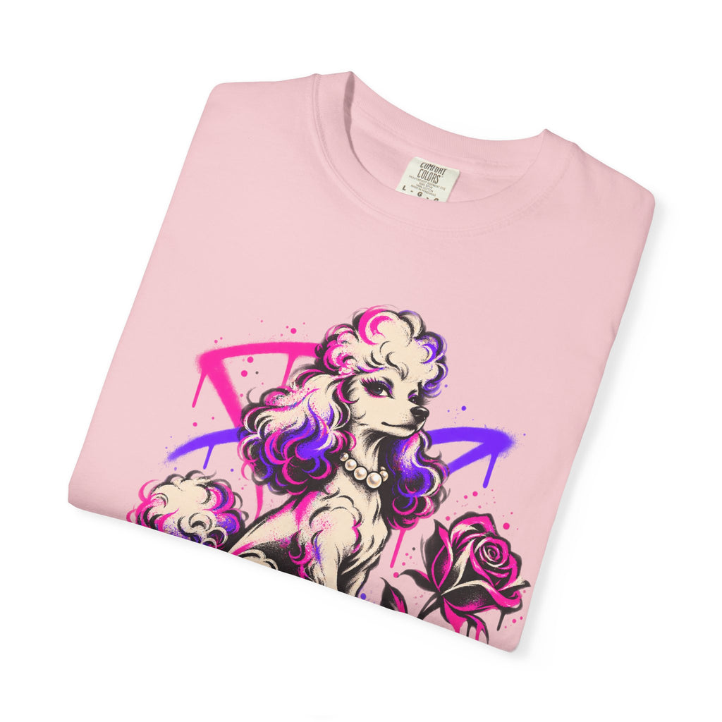 Poodle 'Fur Grandma' Graphic T-Shirt — Retro Neon Pet Lover Tee