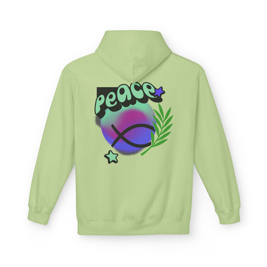 Peace Vibes Hoodie — 'Peace' Graphic Pullover (1995 Retro Earth Design)