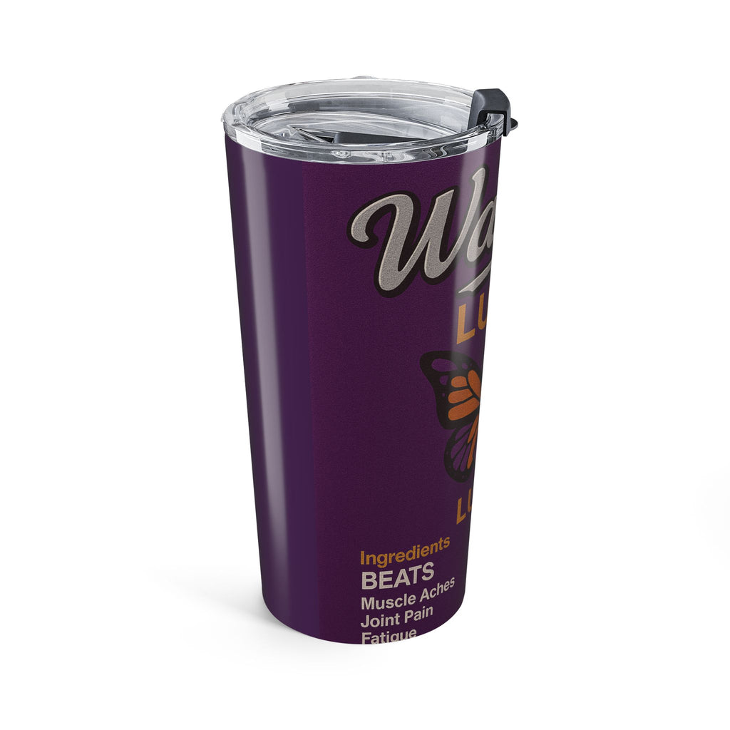 Lupus Warrior Tumbler 20oz - Purple Ribbon Awareness Gift