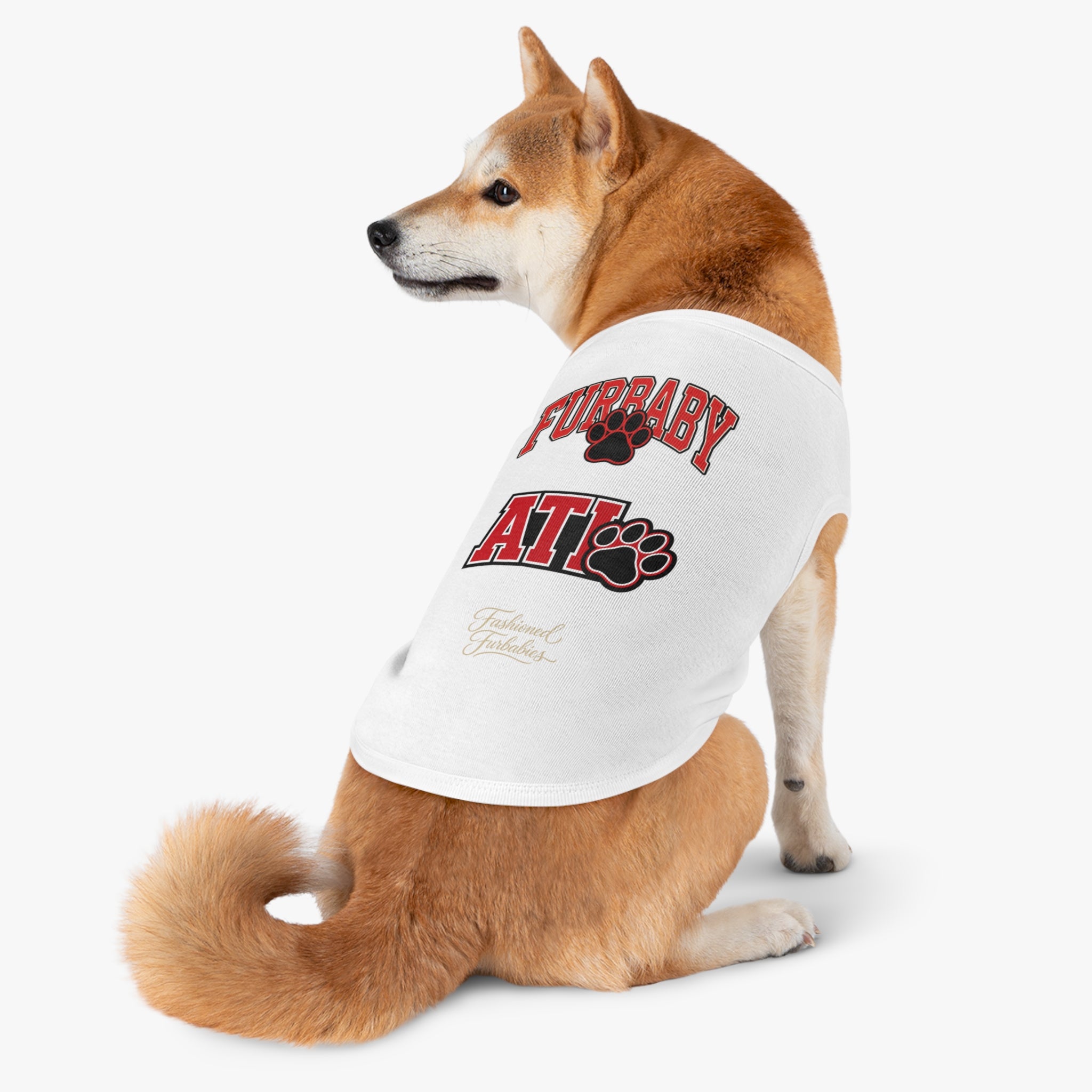 Furbaby ATL Dog Tank Top – Red Paw Atlanta Pet Shirt Matching