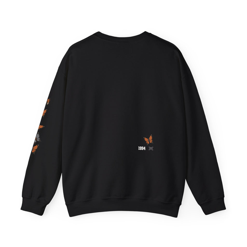 Orange Butterflies Multiple Sclerosis Awareness Sweatshirt