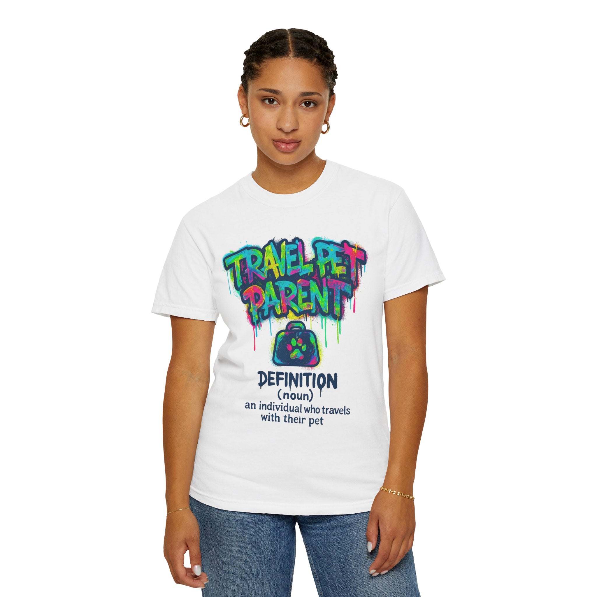 Travel Pet Parent T-shirt — Graffiti Design