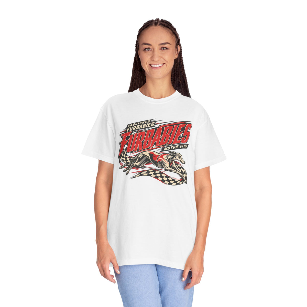 Fur Babies Vintage Racing Graphic T-Shirt