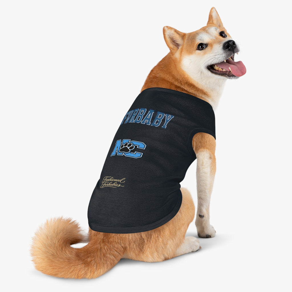 Furbaby NC Paw Print Pet Tank — Nort Carolina Cute College-Style Dog Shirt