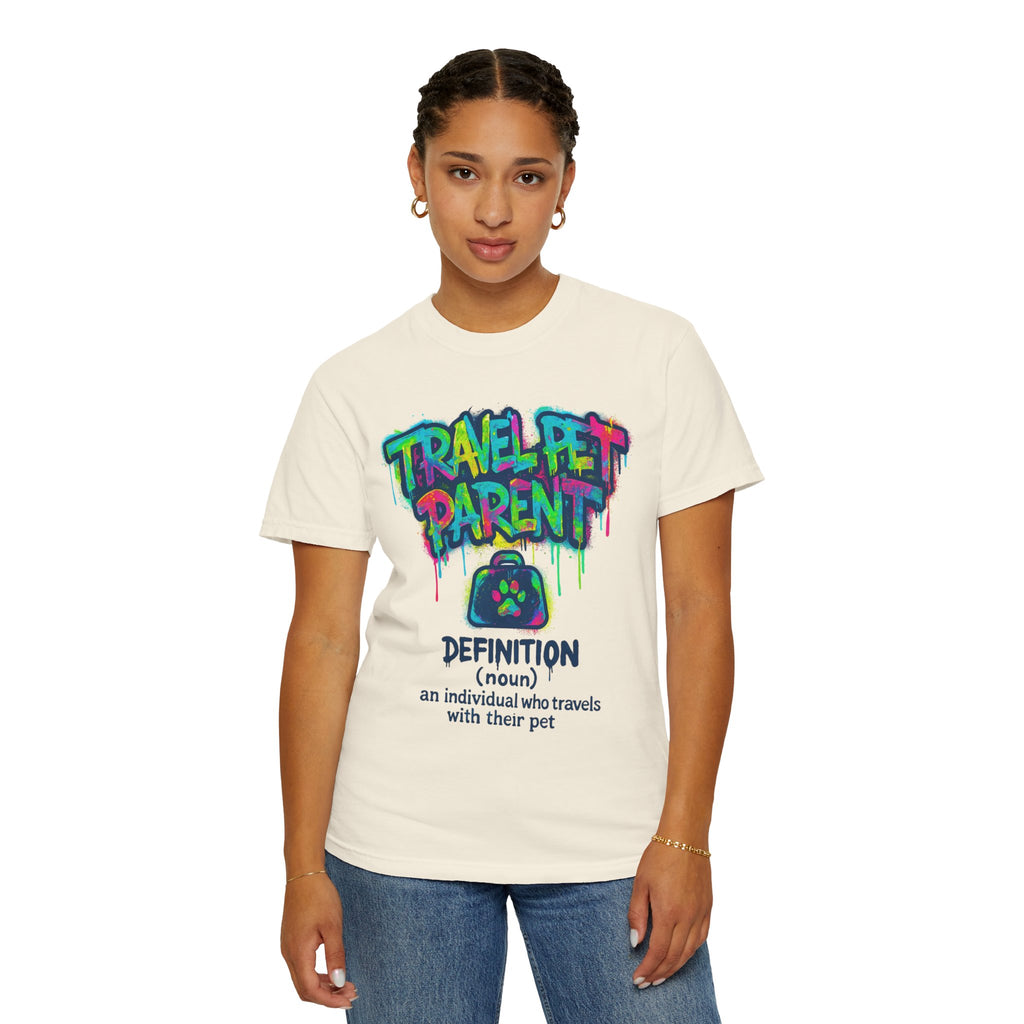 Travel Pet Parent T-shirt — Graffiti Design
