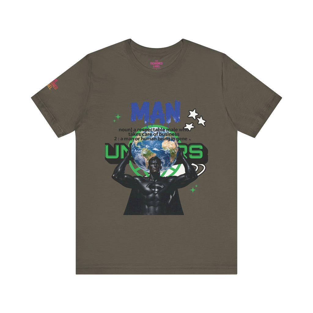 T-Shirt All Man, World on His Shoulders Trend Gift
