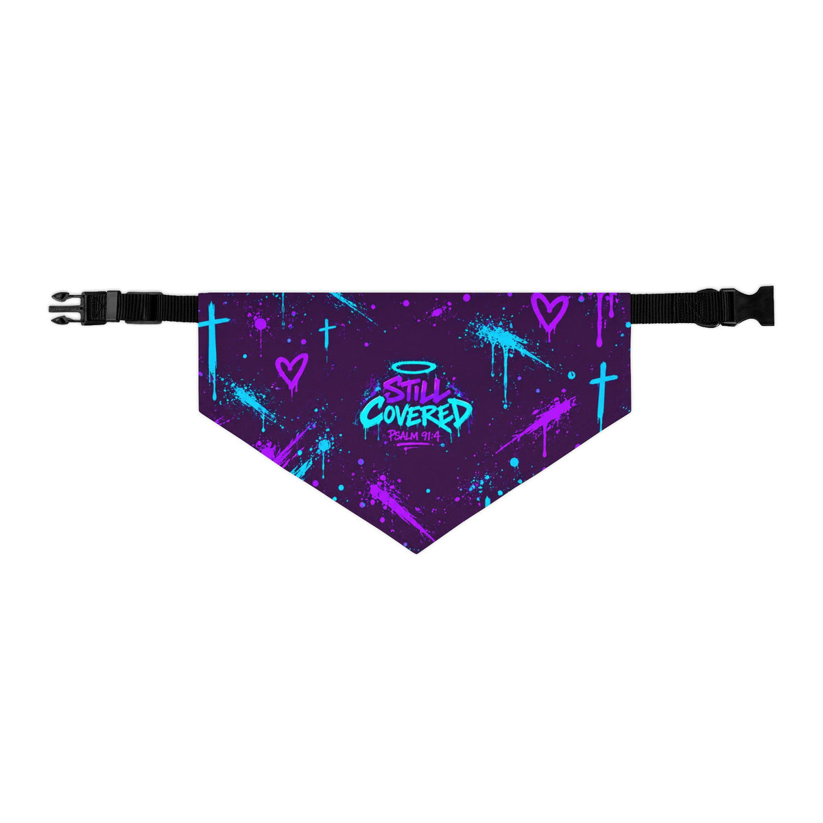 Still Covered Psalm 91:4 Pet Bandana Collar