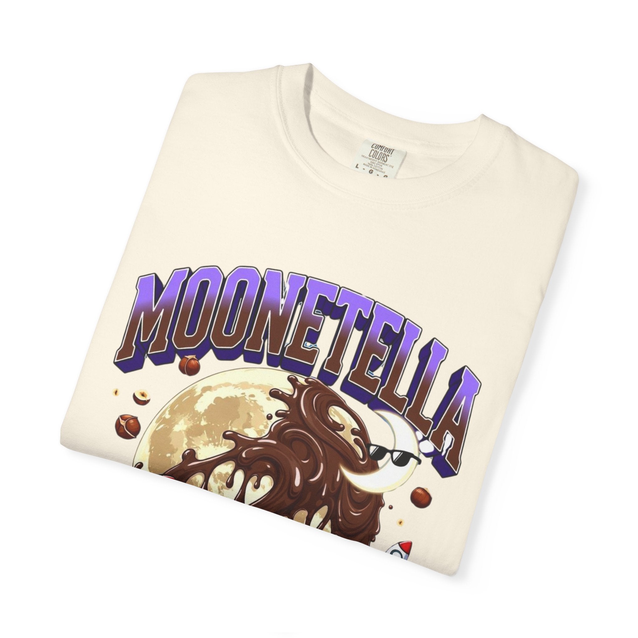 Moonetella T-Shirt — Retro Space Chocolate Moon Graphic Tee (Artemis II Mission Tribute)