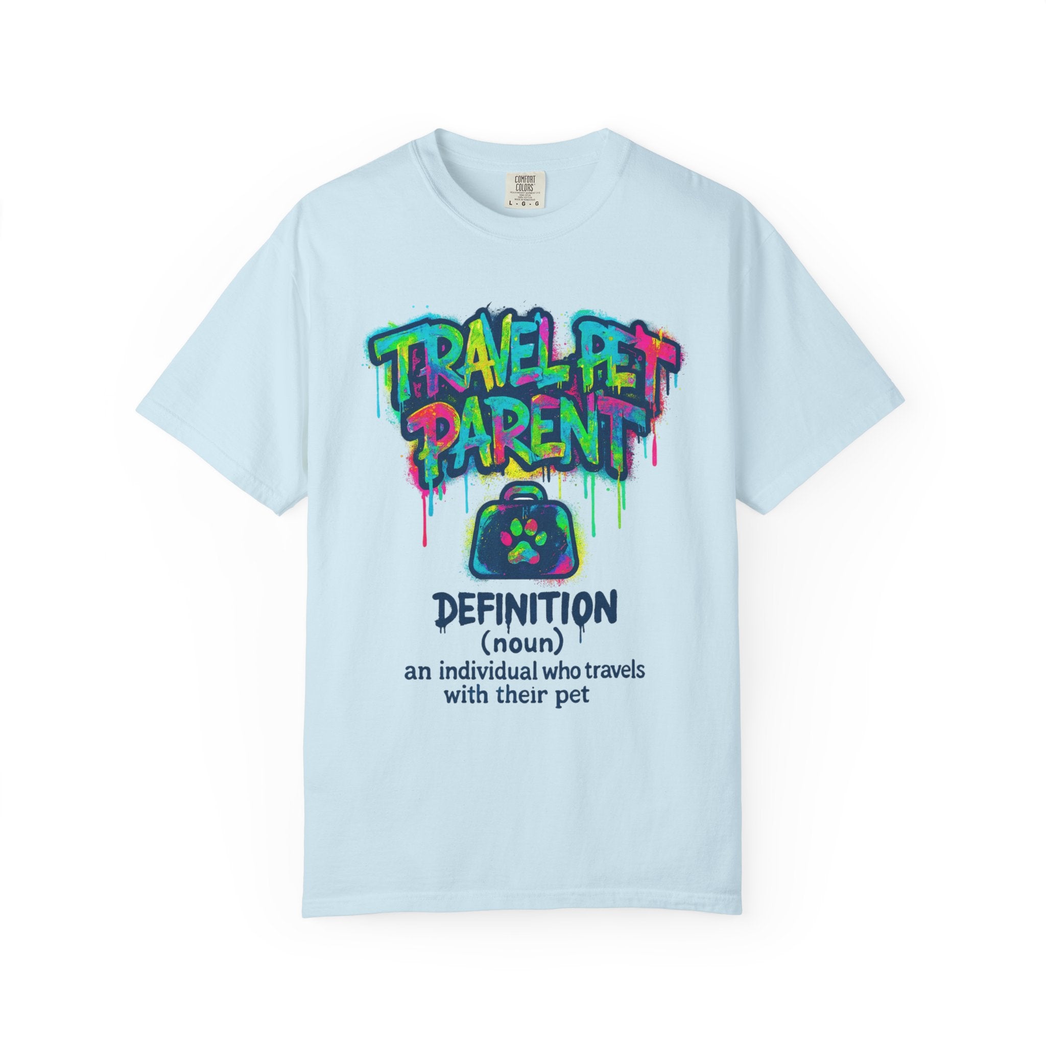 Travel Pet Parent T-shirt — Graffiti Design