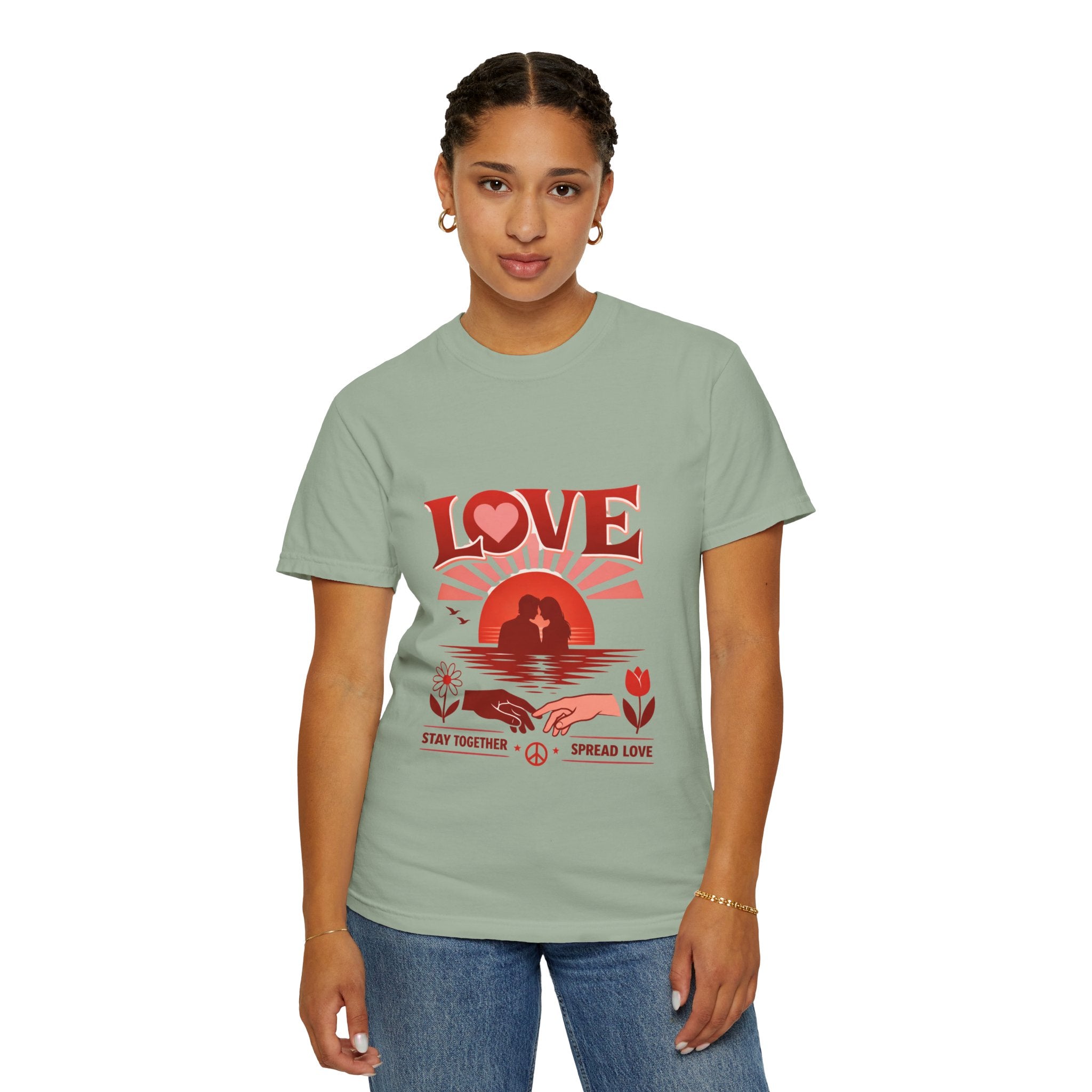 Love Graphic T‑Shirt — 'Stay Together, Spread Love' Retro